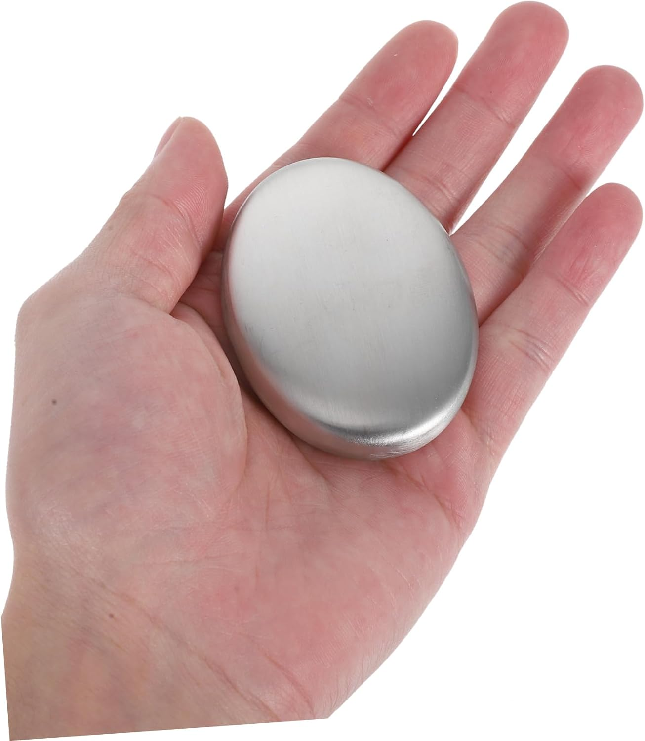 INOOMP Stainless Steel Soap Bar Odor Absorber Portable Metal Soap for Hand Cleaning Kitchen Odor Removal Reusable for Home and Travel image number 6
