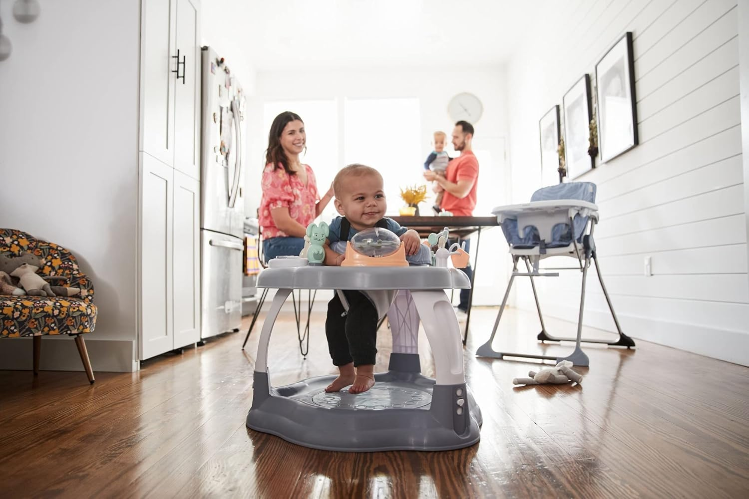 Cosco Play-In-Place Activity Center, Stationary Activity Center and Jumper, Organic Waves image number 2