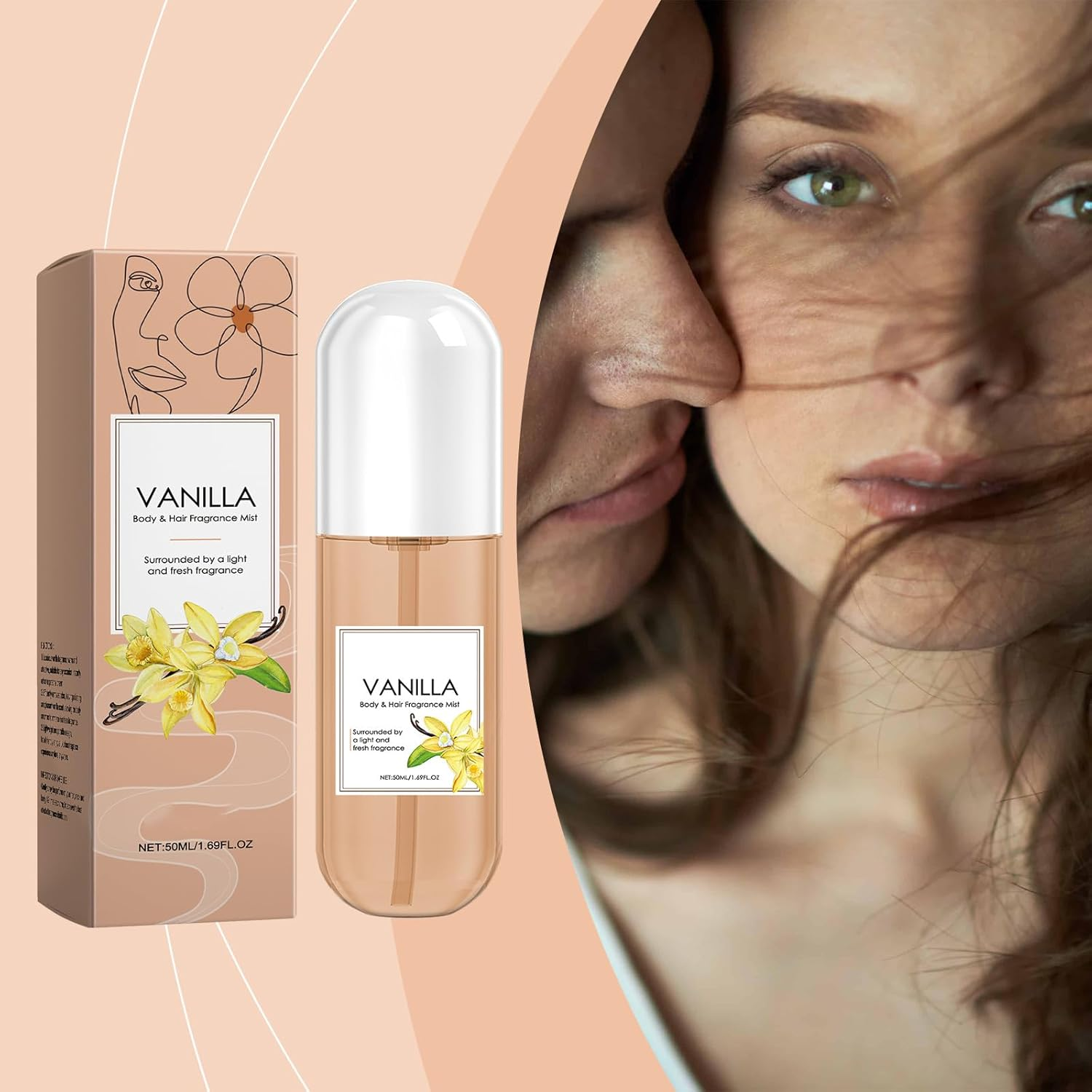 Hair & Body Fragrance Mist, Vanilla Body Spray for Women, Long-Lasting Fragrance Mist with Essential Oils, Light Scent for Skin & Hair, Travel Size, Hydrating & Refreshing, Daily Wear & Gifting (1) image number 6