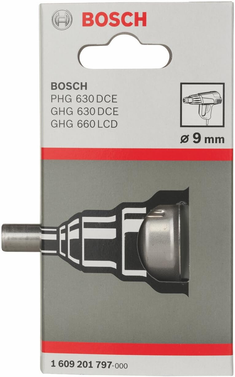 Bosch Accessories 1X Reducing Nozzle (For Concentration the Hot Air Jet on Small Surfaces, &Oslash; 9 Mm, Accessories for Heat Guns) image number 2