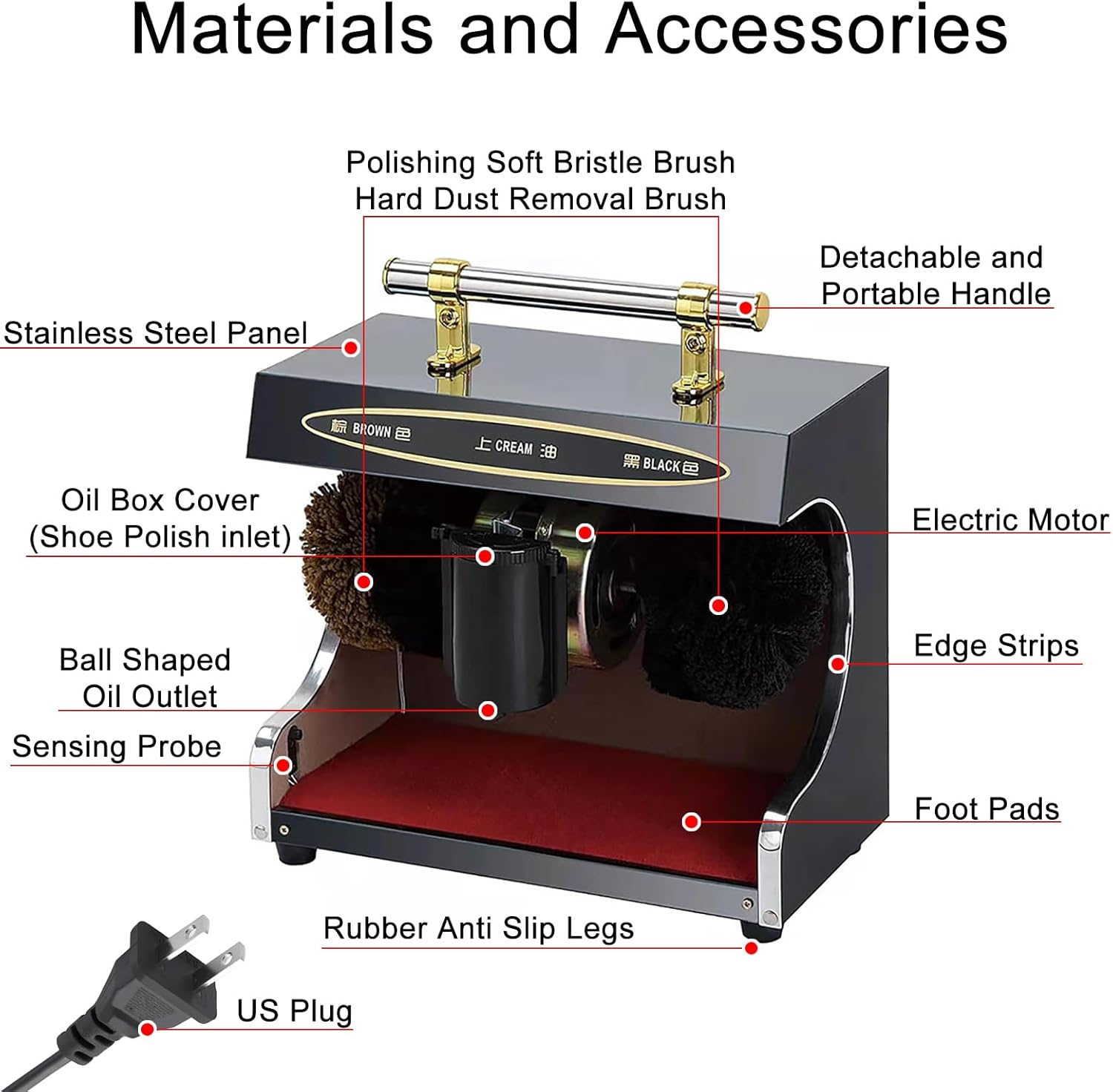 Electric Shoe Cleaner Fully Automatic, Electric Shoe Buffer Dust Removal Polishing Electric Leather Shoe Shine Machine for Home Hotel Lobby Office image number 1