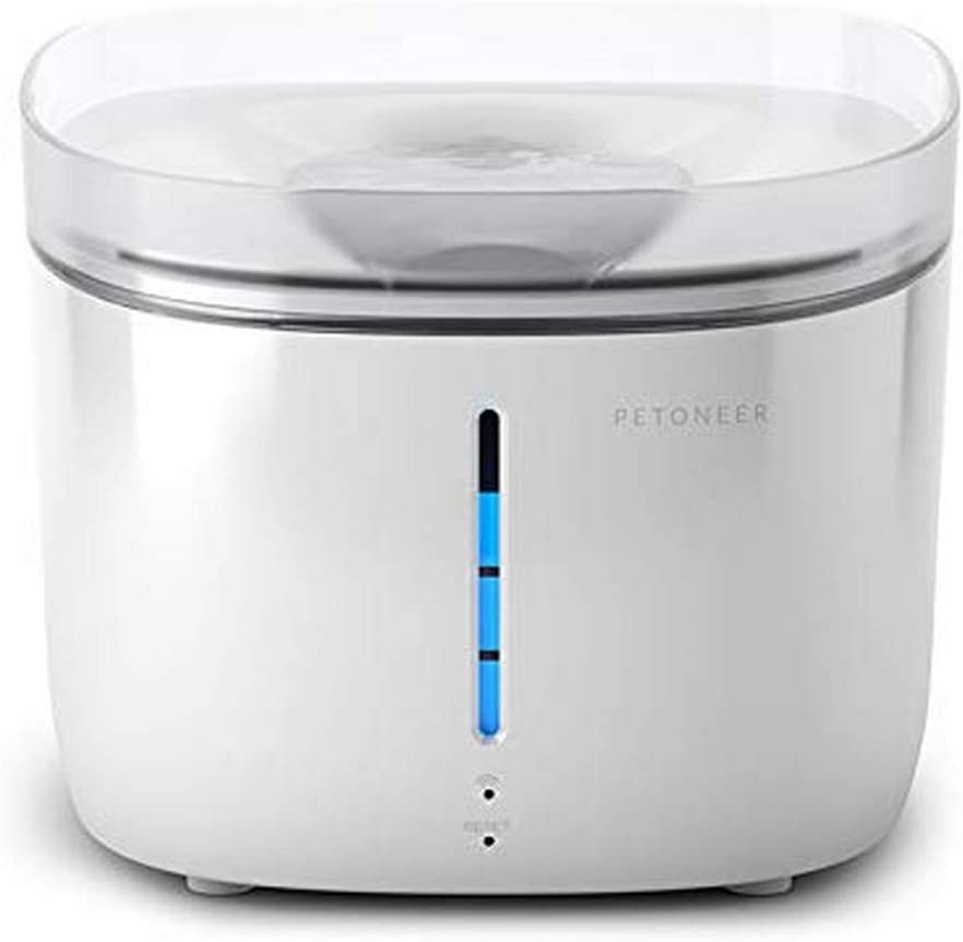 PETONEER Fresco Pro Smart Pet Fountain for Cats and Dogs, White