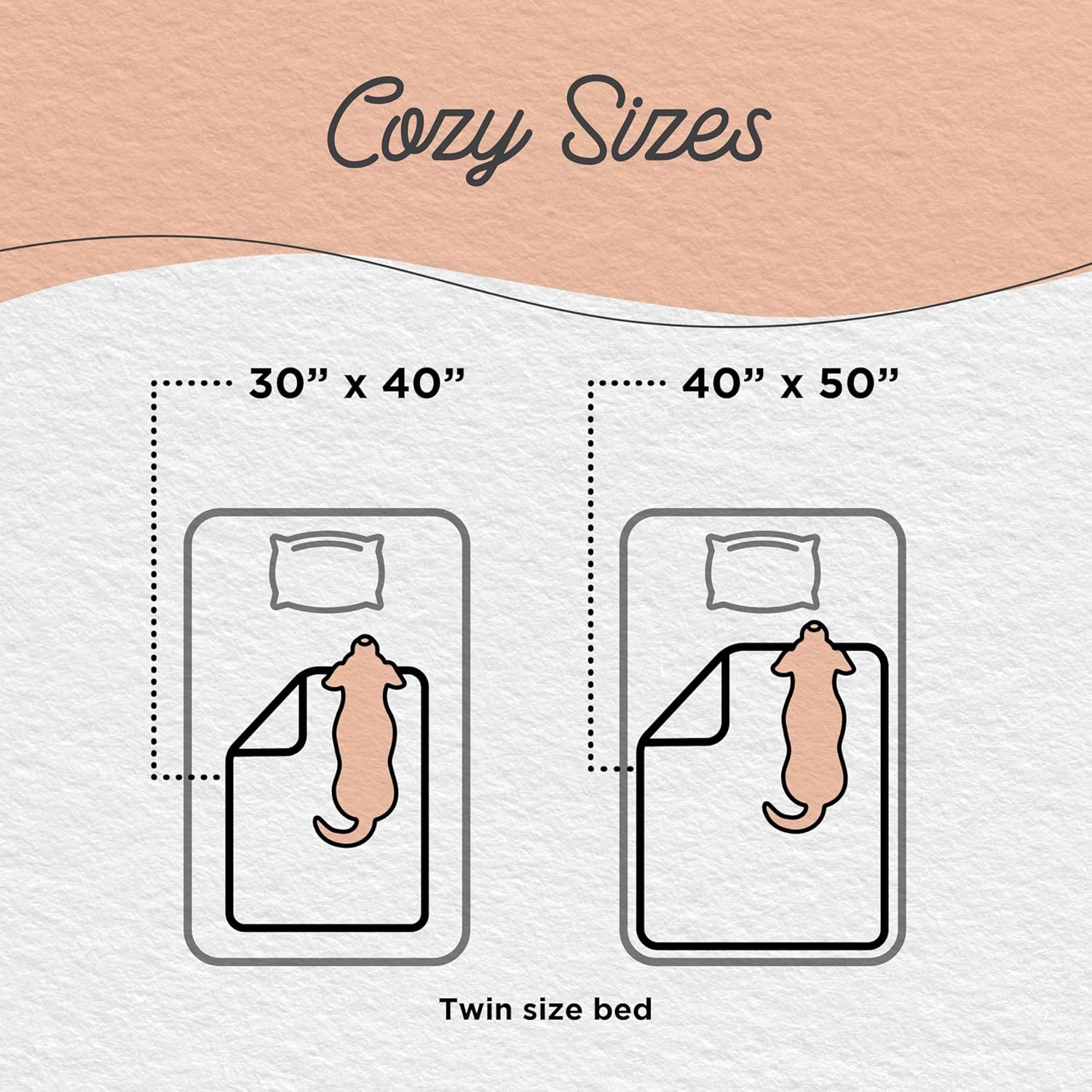 Best Friends by Sheri Calming Shag Fur Pet Throw Blanket, Taupe, 40"X50"