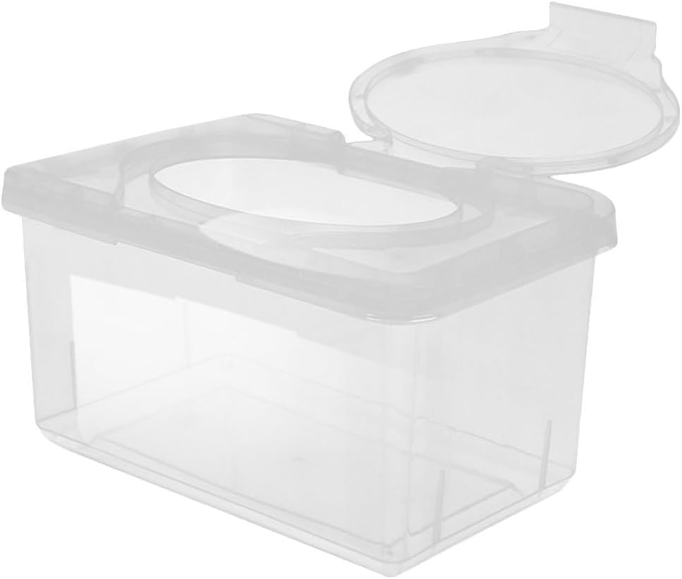 Refillable Wipes Container Lightweight and Compact with Dustproof Lid for Nursery and Travel image number 4