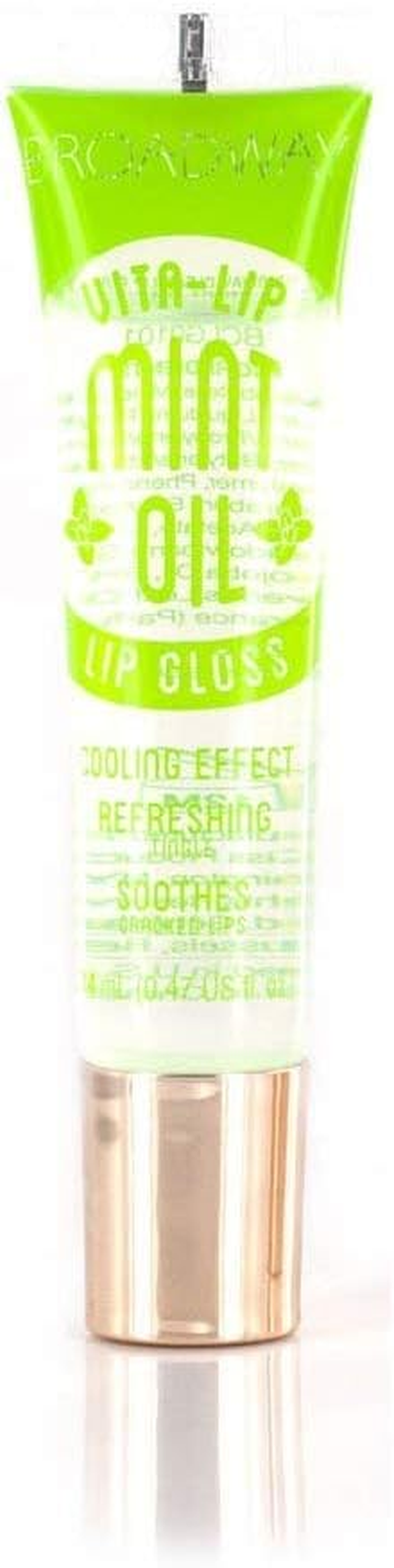 Broadway Vita-Lip Clear Lip Gloss 0.47Oz/14Ml (BCLG0101- Mint Oil) image number 6