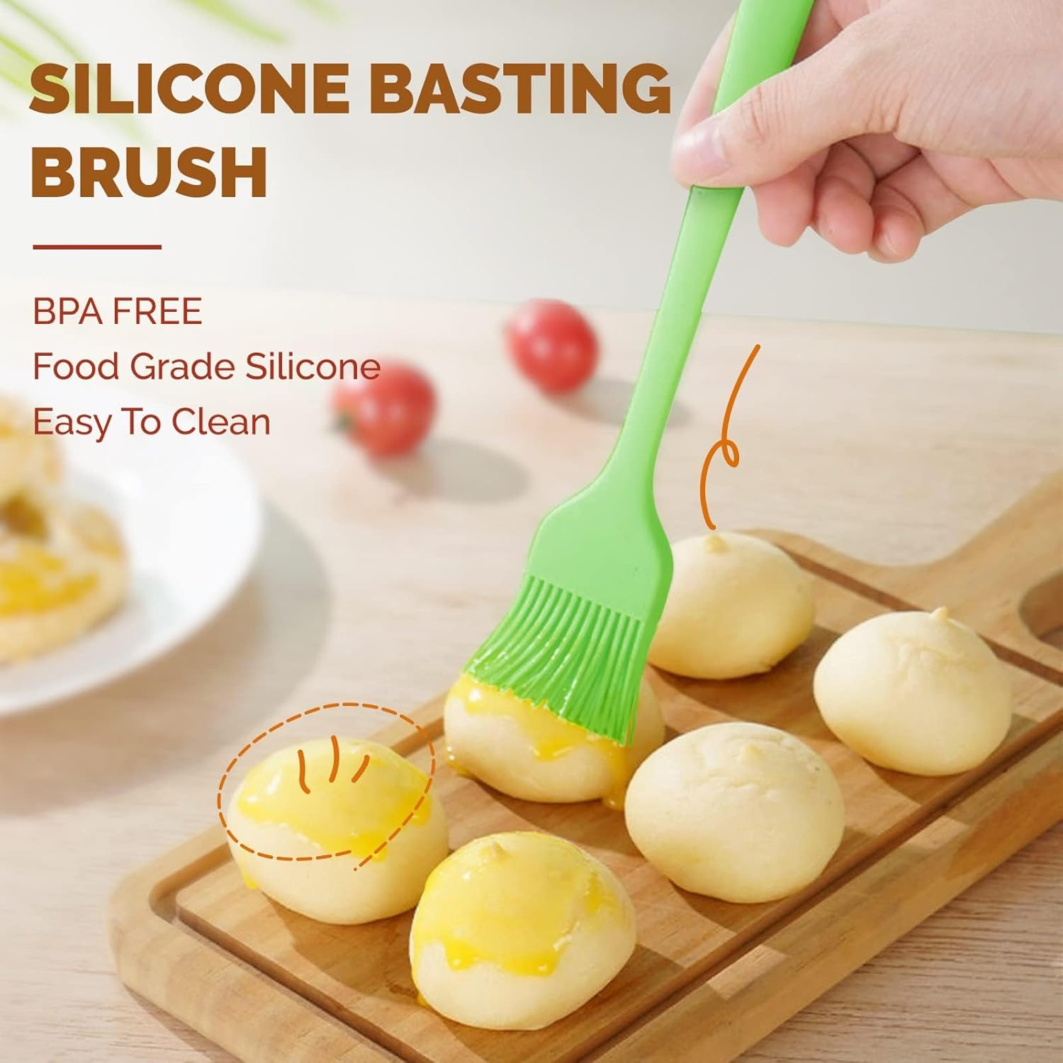 Bread Banneton Proofing Basket Set of 2, 9 Inch round & 10 Oval Cane Sourdough Baskets with Lame + Dough Scraper Linen Liner Basting Brush for Making Baking Fermentation image number 5