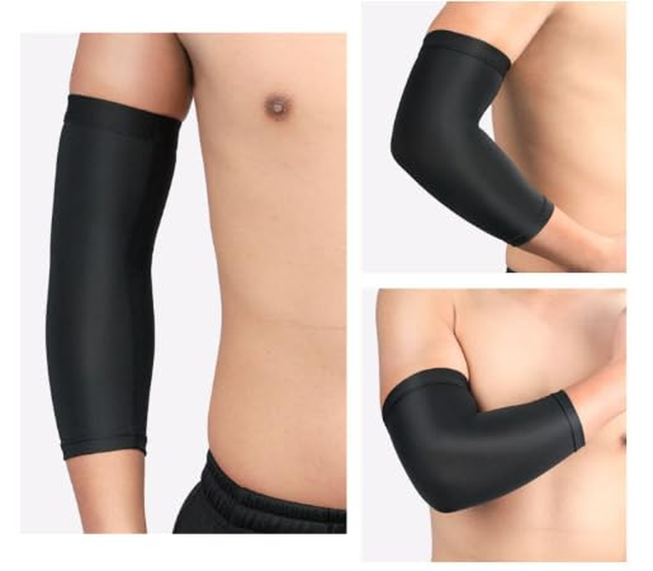 Elbow Compression Sleeve - Men'S and Women'S Grade Full Arm Support Brace for Treatment Elbow, Arthritis, Bursitis Pain Relief (Black, XL) image number 4