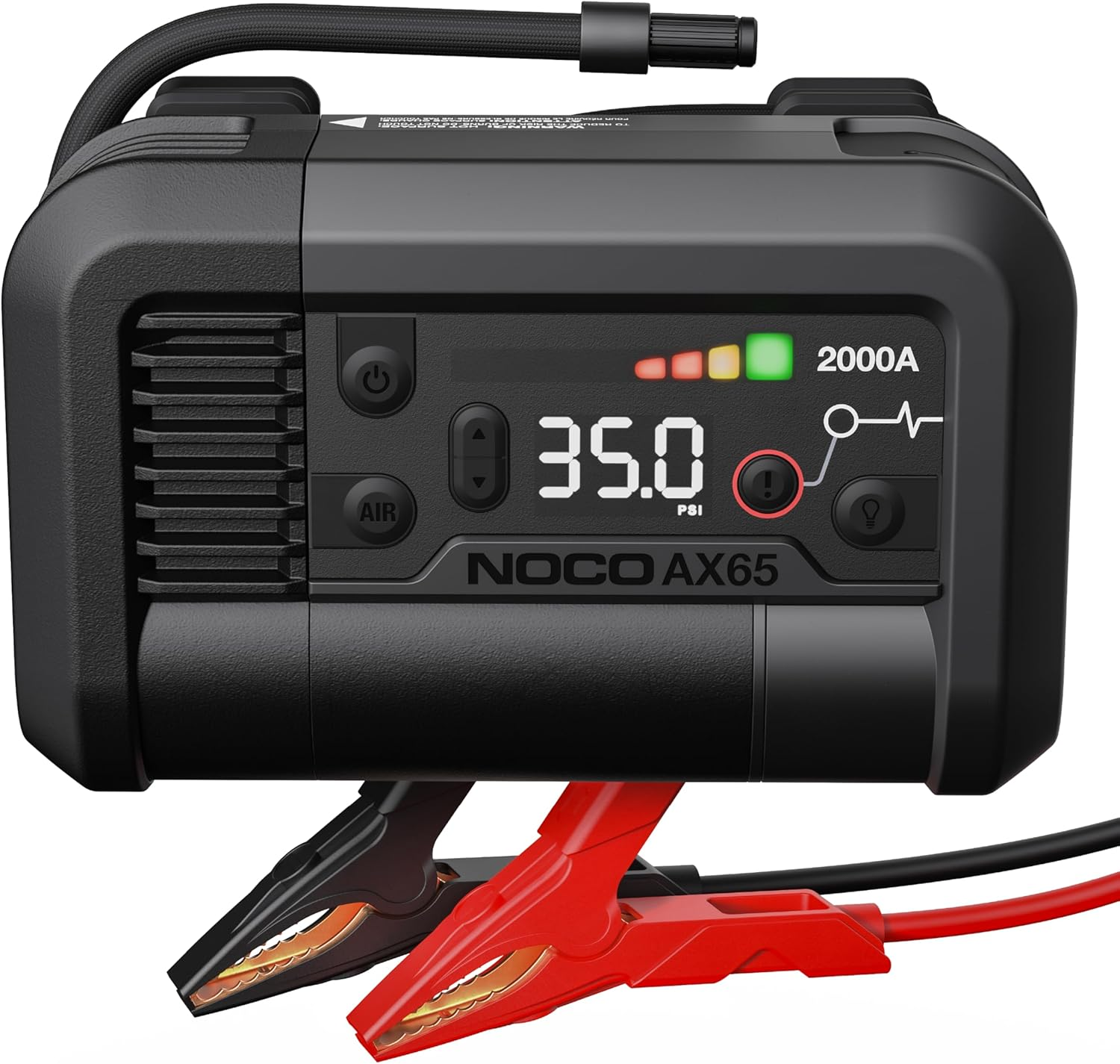NOCO Boost Air AX65: 2000A Jump Starter with 22A 100 PSI Air Compressor - 8.0L Gasoline and 6.0L Diesel Engines - Inflating Tyres from 0-40 PSI in 2.0 Minutes image number 5