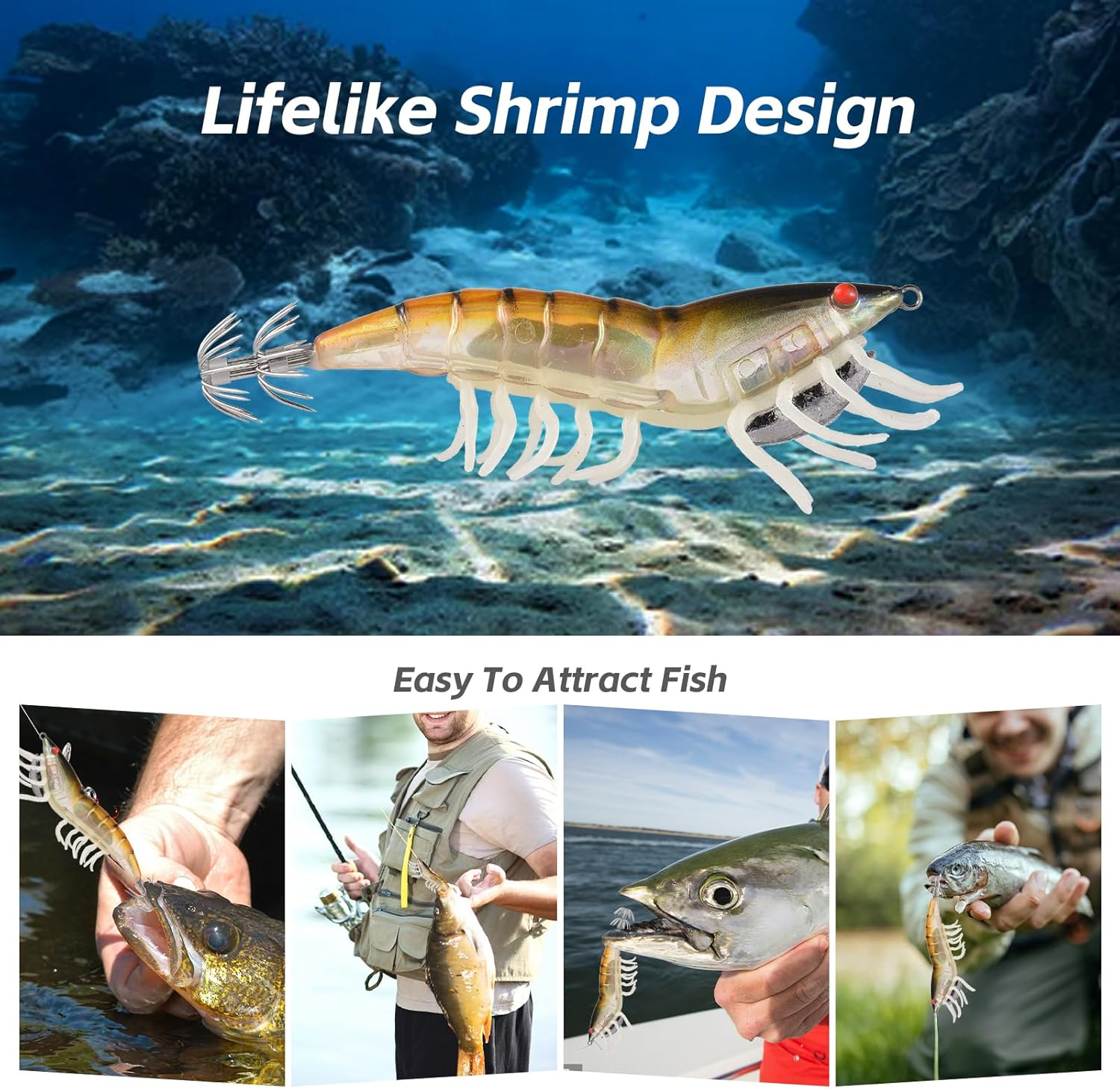 Namolit Hybrid Shrimp EGI Lure 115Mm/20G for Fishing Squid Jigs Cuttlefish Wobbler Leurre Octopus Calamar Hard Lure Tackle image number 1