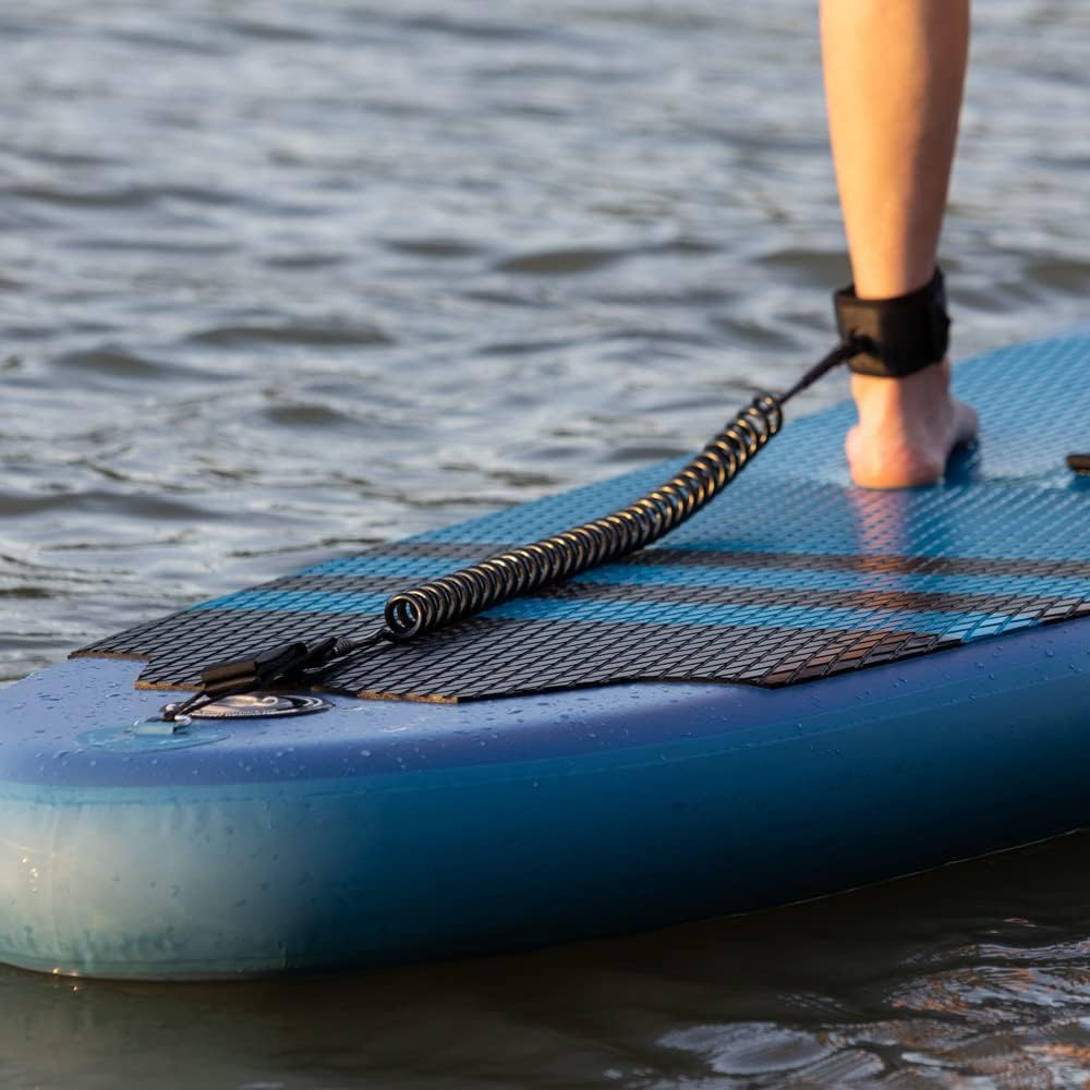 Coiled SUP Leash 10' Surfboard Leash Sup Leg Rope Strap Stand up Paddleboard Leash image number 6