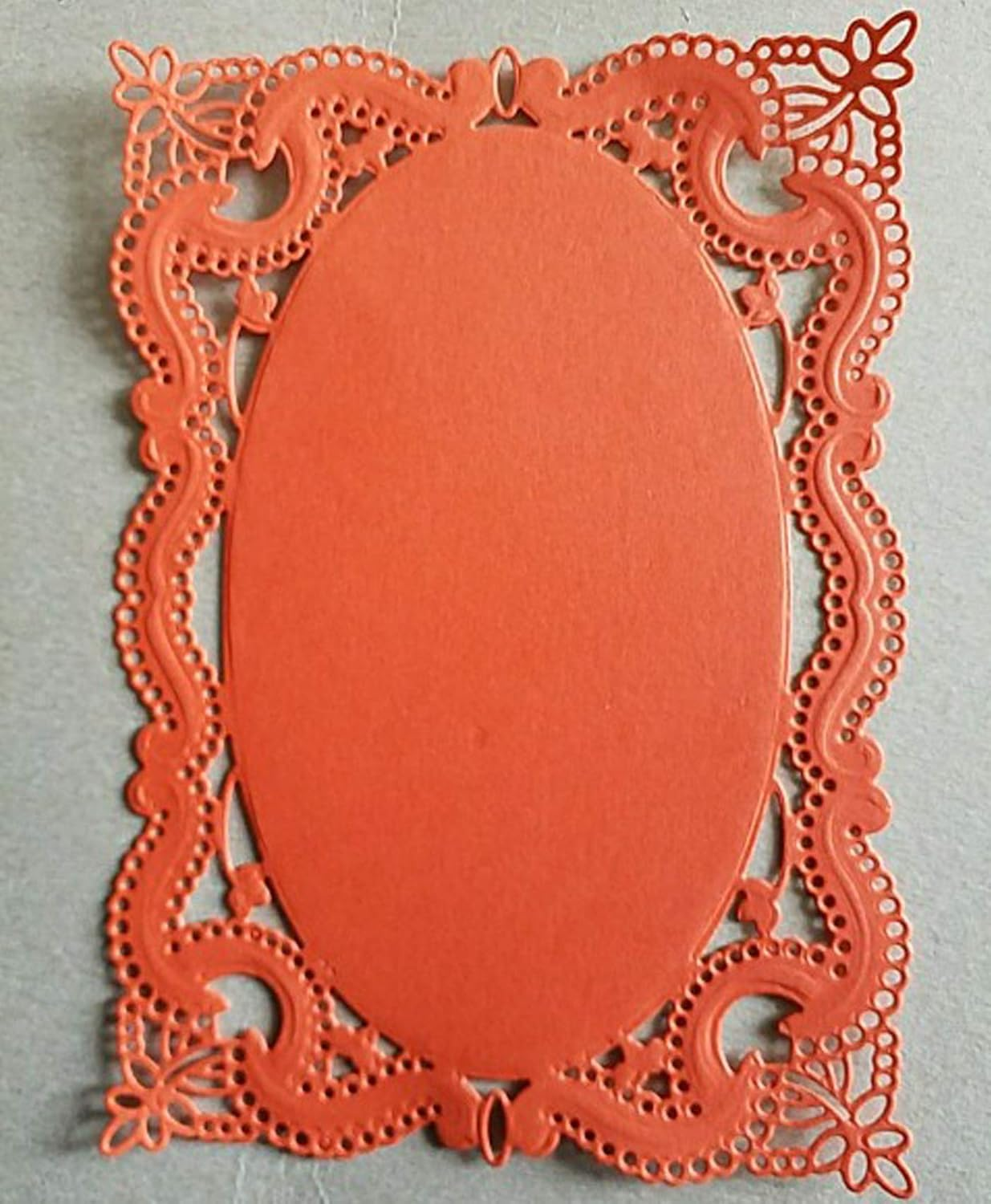 Lace Flower Frame Metal Die Cuts, Wedding Lace Edge Hole Rectangular Frame Cutting Dies Cut Stencils for DIY Scrapbooking Album Decorative Embossing Paper Dies Card Making image number 5