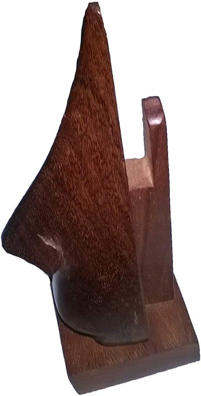 Wooden Eyeglass Spectacle Holder Handmade Nose Shaped Stand for Office Desk Home Decor Gifts image number 3