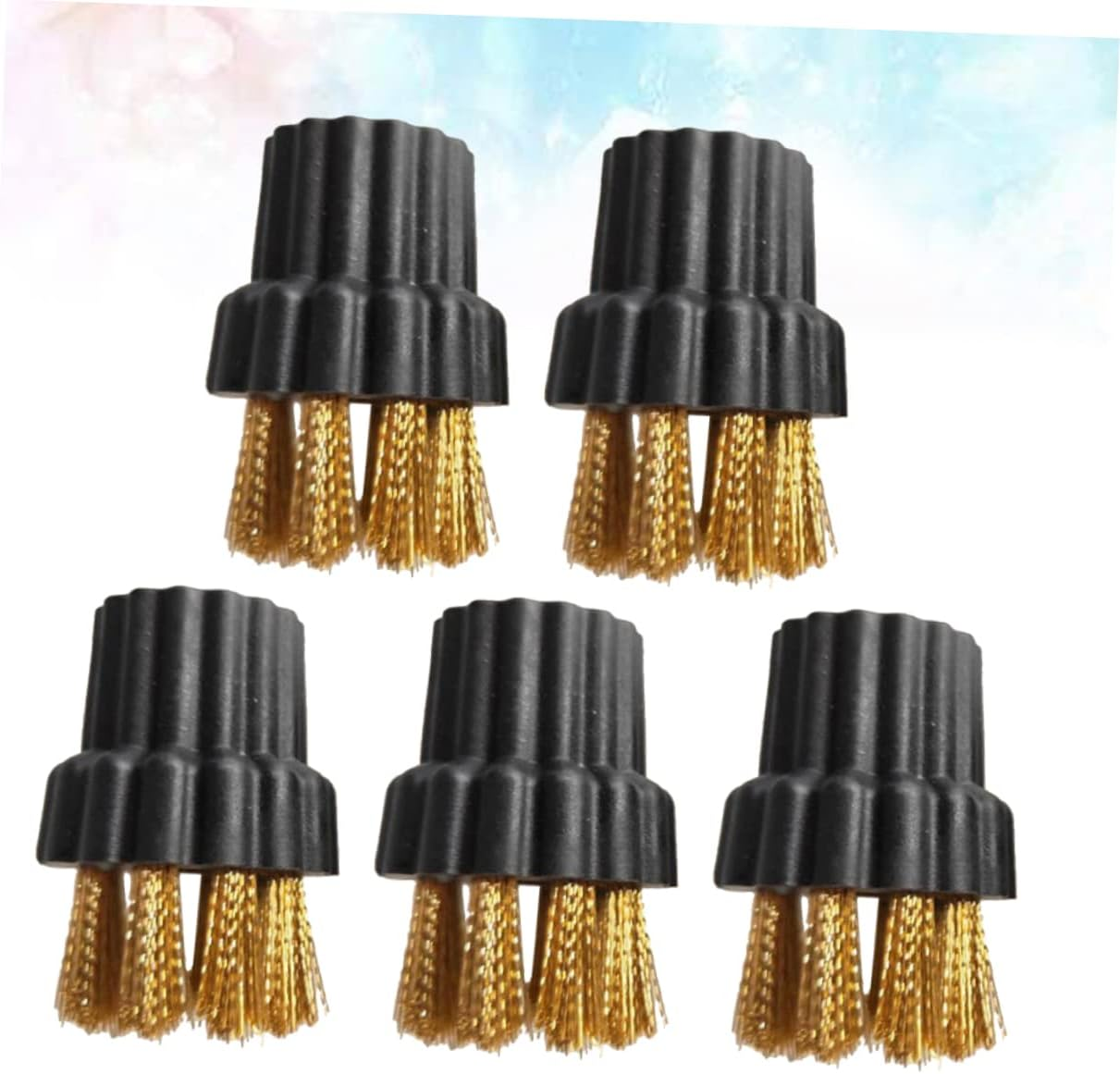 NOLITOY 10Pcs Steam Cleaner Accessories Long Handled Scrub Brush Multi-Purpose Cleaning Brush for Household Appliances Steam Cleaning Tool image number 6