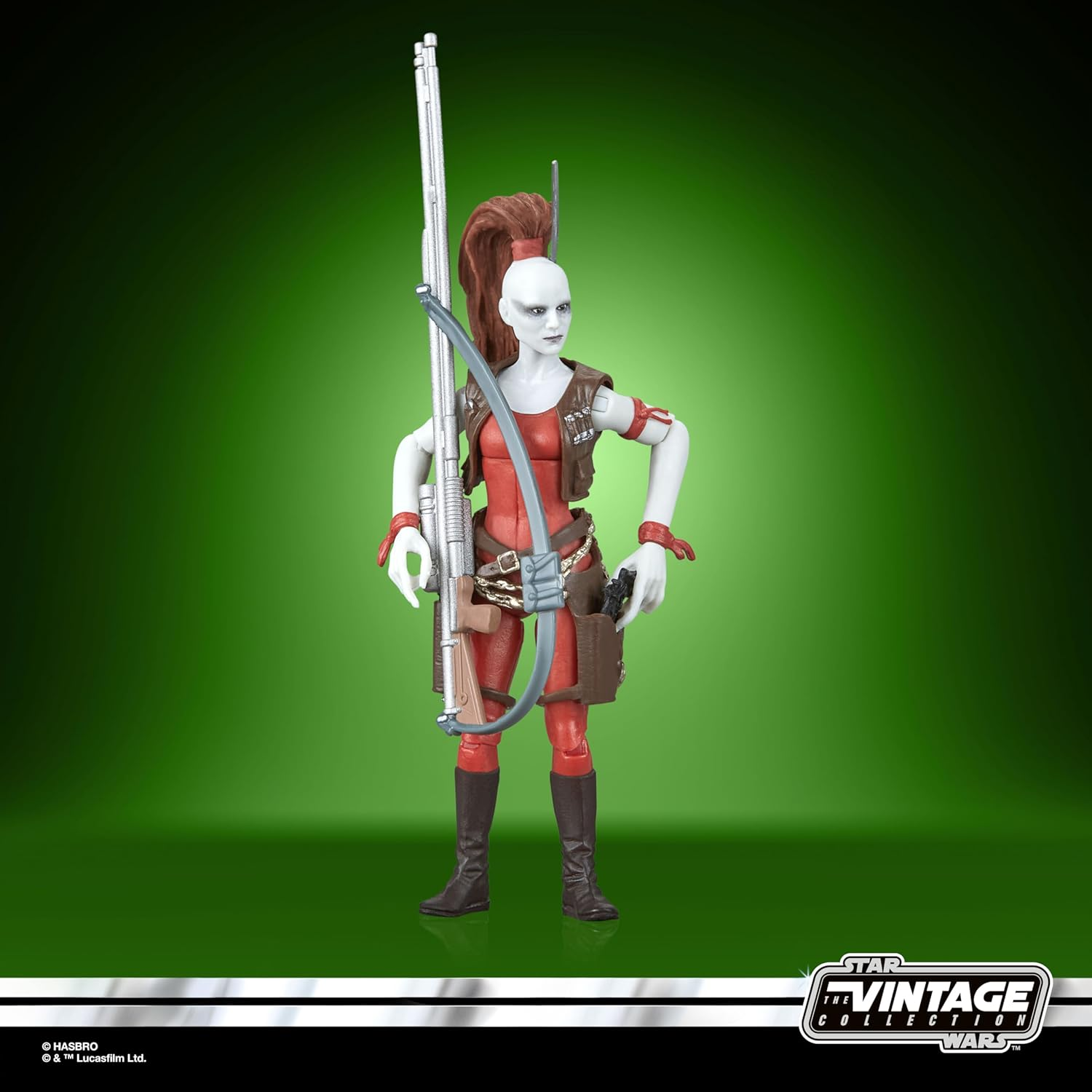 Star Wars the Vintage Collection Aurra Sing, Star Wars: the Phantom Menace 3.75 Inch Collectible Action Figure image number 4