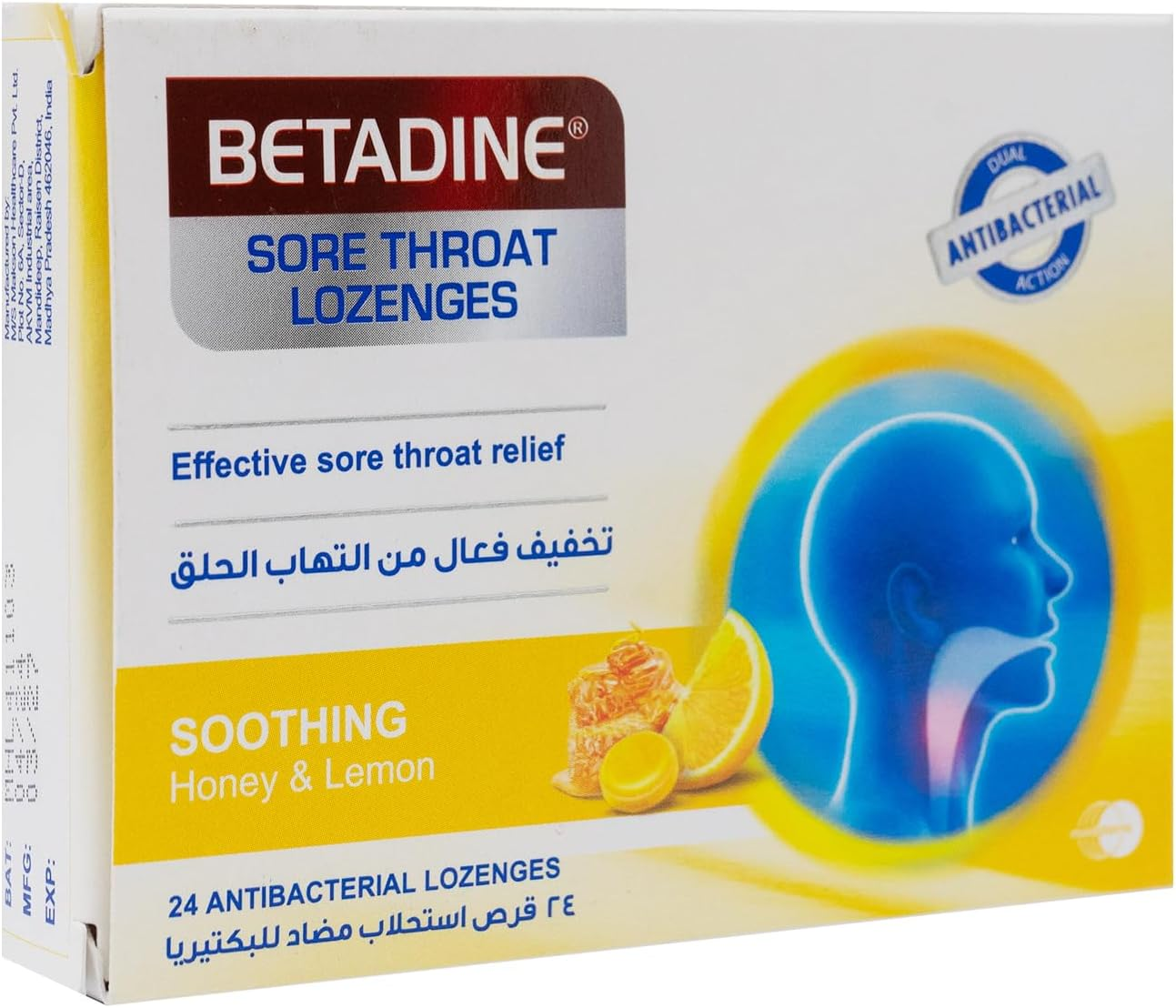 Betadine Sore Throat Lozenges - Relieves Sore Throat Discomfort - Helps Kill Bacteria - Fast Acting, 36 Pack image number 5