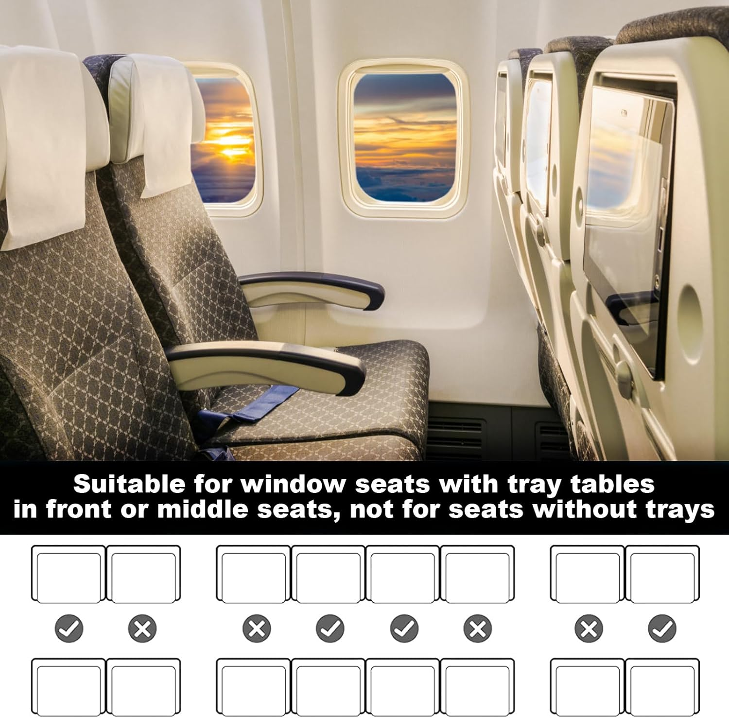 Airplane Seat Extender for Kids, Plane Travel Foot Rest Kids, Airplane Footrest Airplane Travel Essentials for over 2 Years Old Children (Black) image number 6