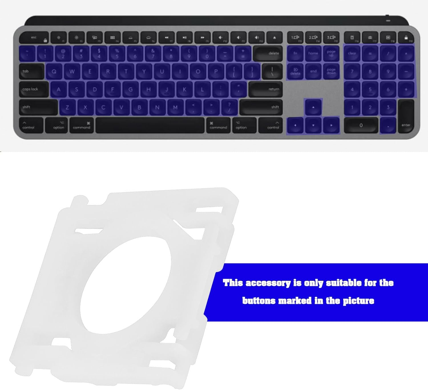 SG Store Pack of 2 Keyboard Hinges Mechanical Keyboard Key Support Brackets Keycap Hinge Clips Compatible with Logitech MX Keys Keyboard image number 4