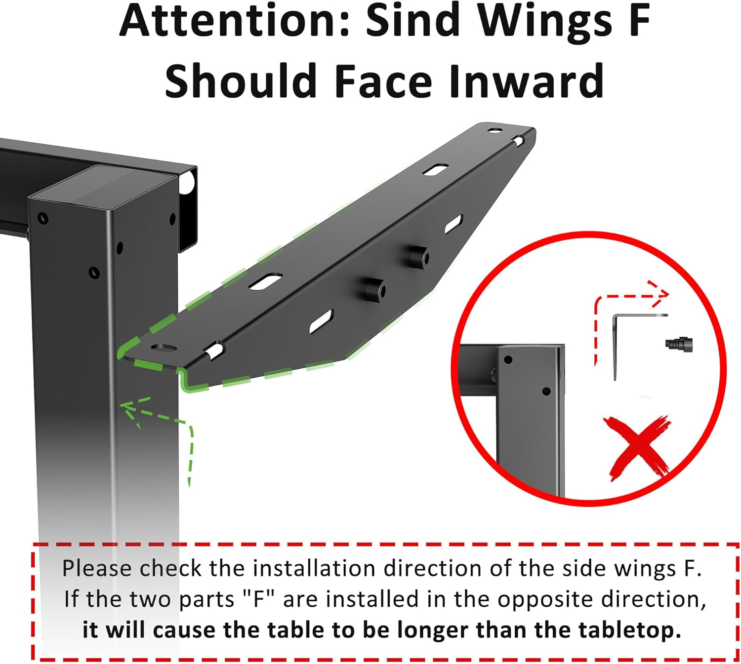 Longke Electric Standing Desk Adjustable Height, Stand up Home Office Desk, Sit Stand Desk with Memory Preset (Black, 32 Inches) image number 5