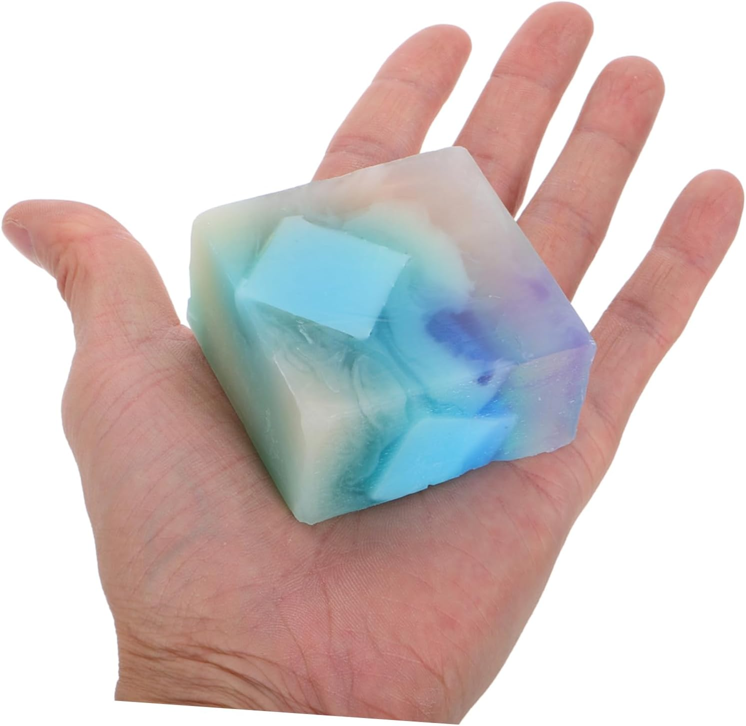 Healvian Essential Oil Handmade Soap Bar 100G Iceberg Flame (Basil Mint) Natural Bath Soap for Men and Women Moisturizing