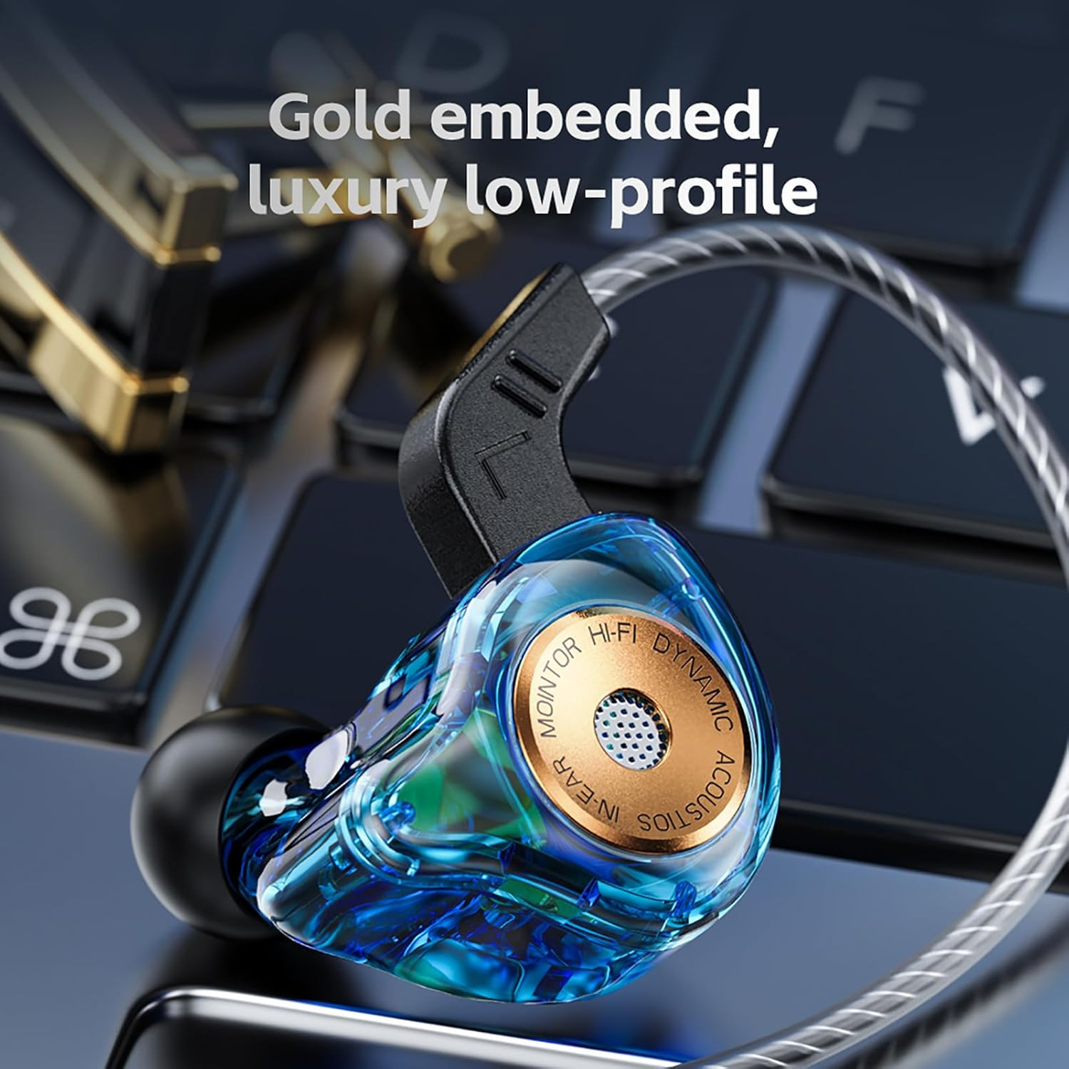 QKZ Ak6-Ultra Wired Earphones 3.5Mm AUX In-Ear Headset with MIC Dynamic Hifi Sound Earbuds Sports Game Music for Phone Tablet PC (Colful) image number 3