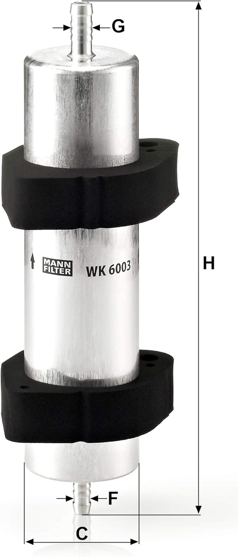 Genuine WK6003 MANN-FILTER Fuel Filter WK 6003 - for Cars image number 2
