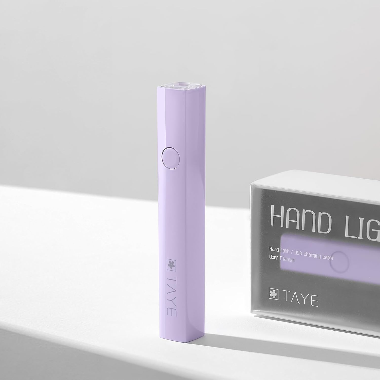 TAYE Mini Gel Nail UV Light - Portable 3W Purple Led Nail Lamp & Curing Gel Polish Dryer with USB Type C for DIY Home Salon
