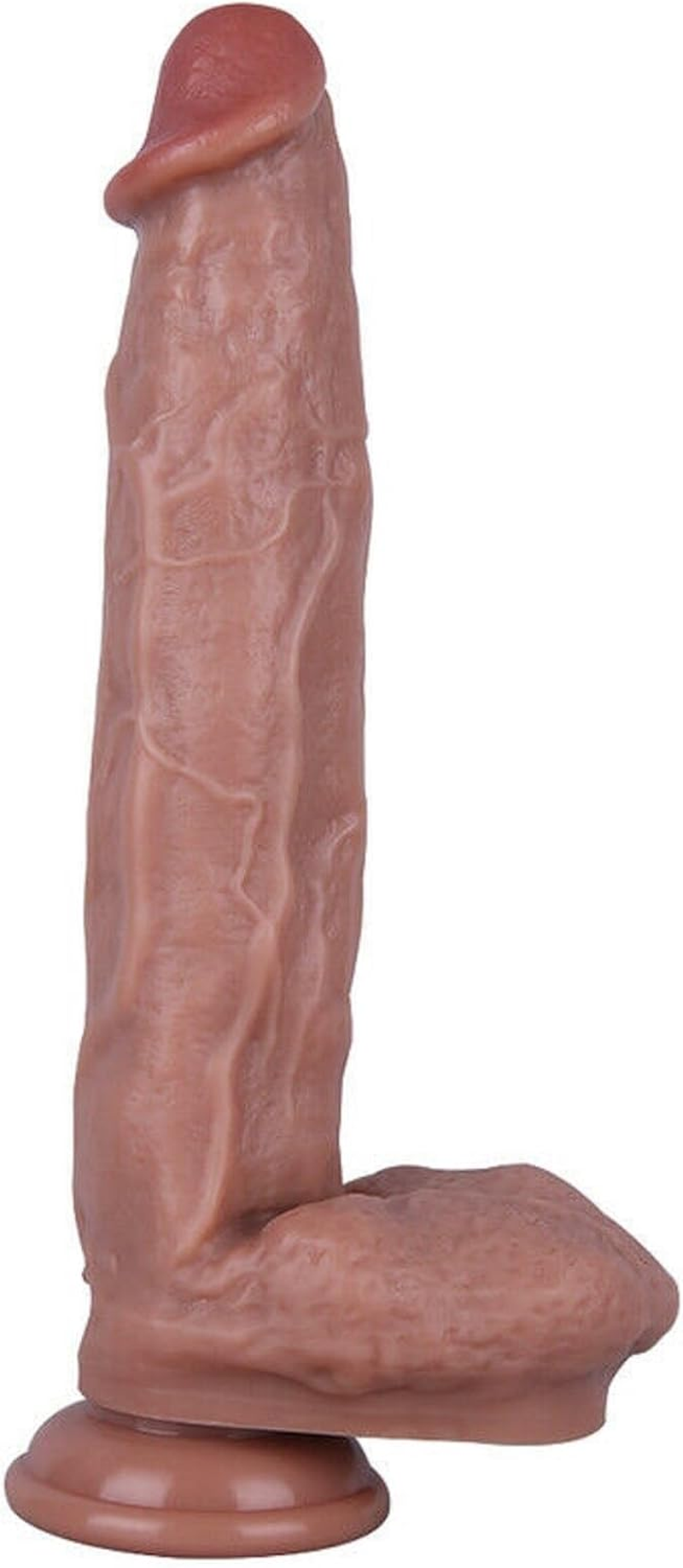 10.6" Extra Large Huge Thick Dildo, Realistic Silicone Thick Dildos with Strong Suction Cup for Hands-Free and Play, G-Spot Giant Monster Anal Dildo XXL Monster Sex Toys for Women and Men Sex Toy image number 3