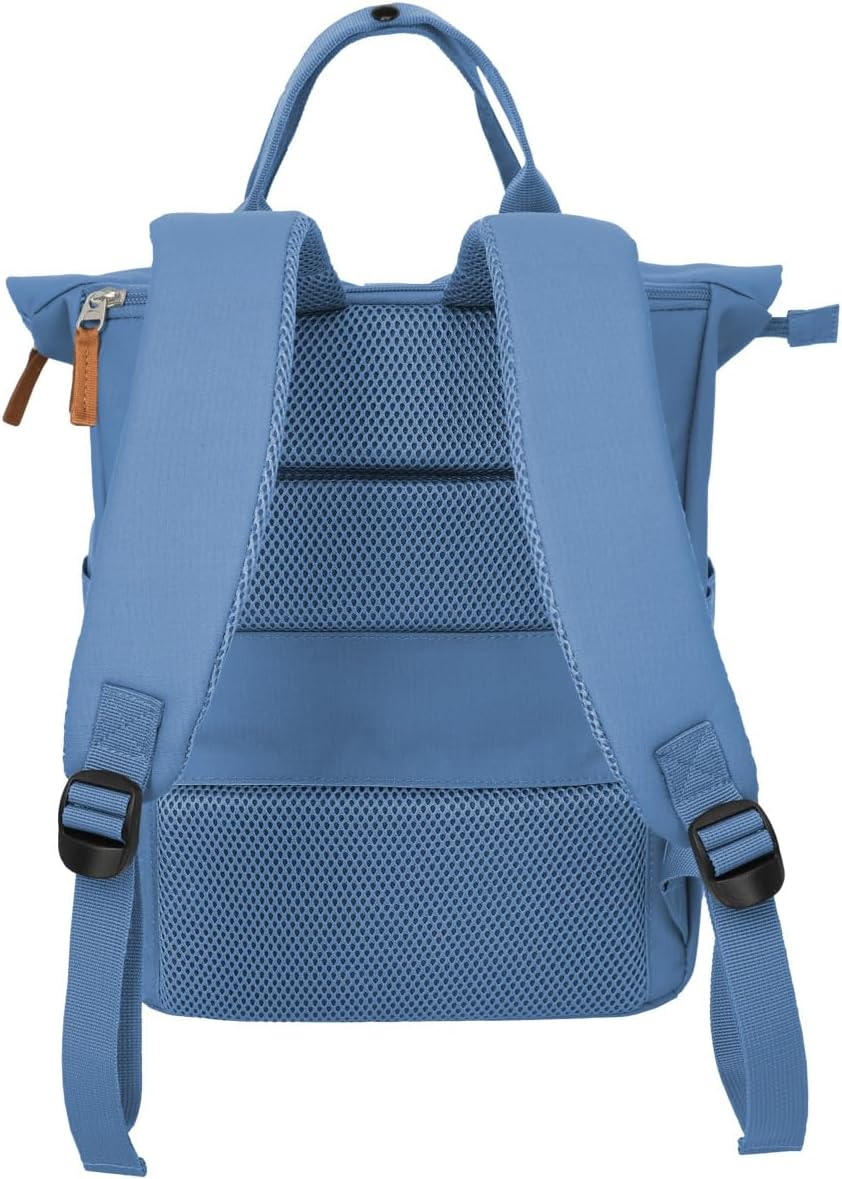 Travelite Hand Luggage Backpack, Laptop Backpack, 14 Inches, Basics Short Handle Rollup, Travel Backpack Rolltop Function - Denim image number 3