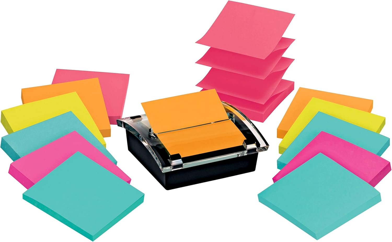 Post-It Pop-Up Notes Value Pack with Dispenser, Brights, 12 Pads per Pack, (DS330-SSVA) image number 6