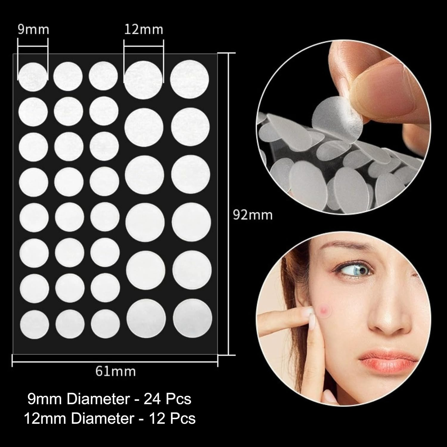 AYOCULTURE Fast-Acting Pimple Patches - Hydrocolloid Acne Patch for Overnight Use - 360Pcs