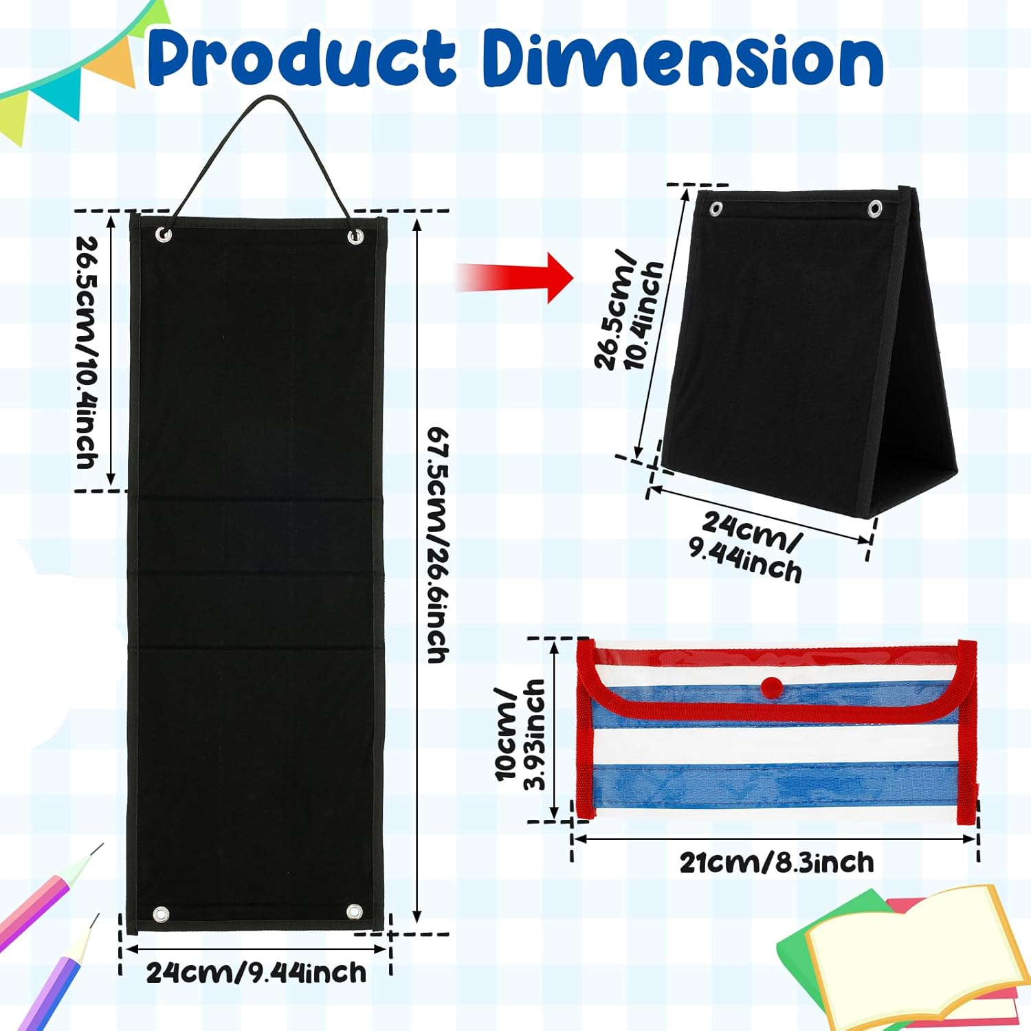 Visual Planner Chore Chart, Autism Daily Chore Routine Chart with 70 Cards Autism Learning Materials Kids Visual Behavioral Tool Wall Planner Visual Schedule Calendar Chart for Kids Boys Girls (Black) image number 5