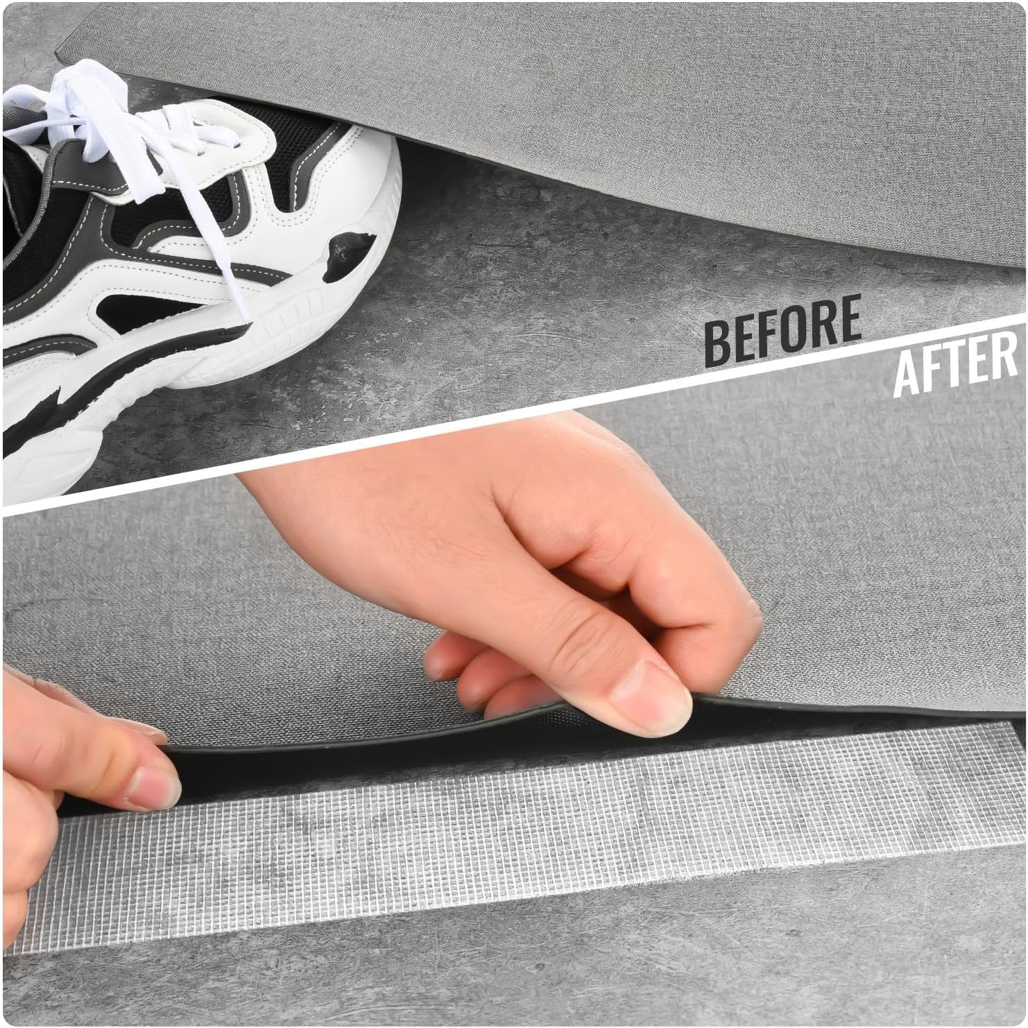 Strong Adhesive Double-Sided Mesh Tape, 2 in &times; 66 FT (20M) High Sticky Clear Tape, Fabric Tape Heavy Duty for Fixing Carpet, Rug, Cushion, Poster, DIY Crafts image number 6