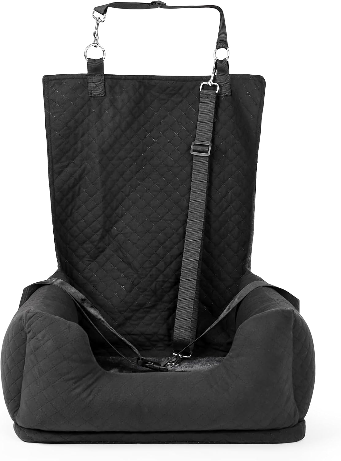 Sivomens Dog Car Seat for Small Dogs up to 30Lbs, Dog Travel Bed Puppy Seat Ultra Soft, Secure Removeable Pet Safety Seat with Adjustable Clip-On Safety Leash, Fits All Cars Front Back Seats image number 2