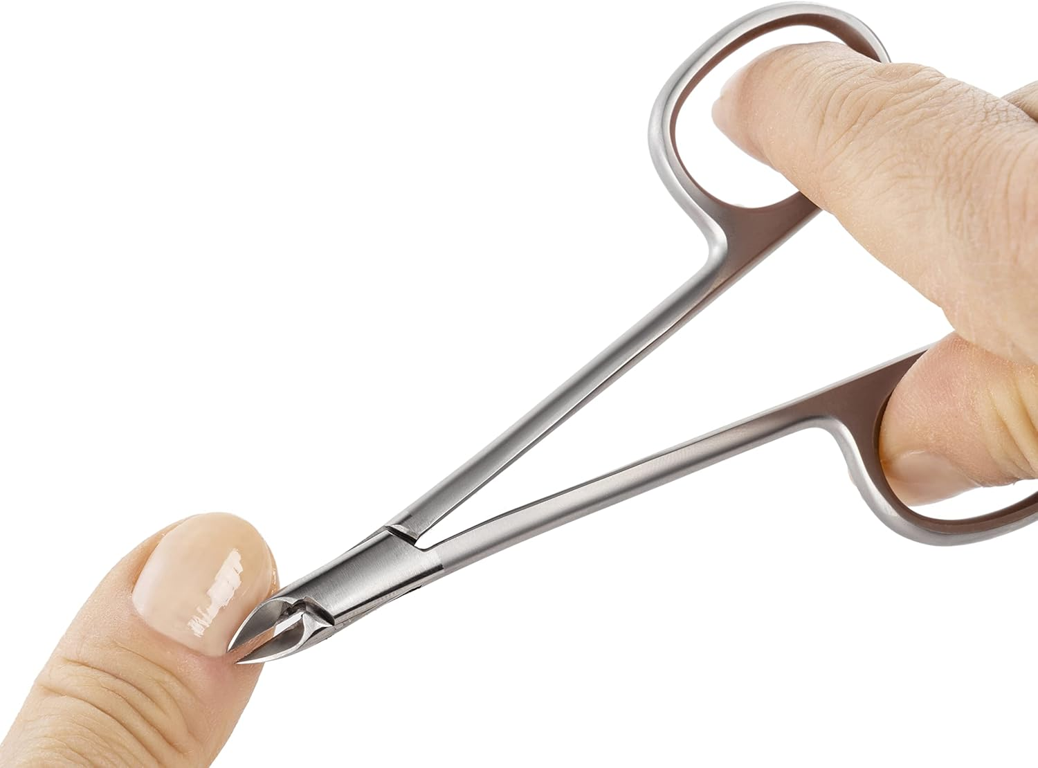 REMOS Cuticle Nippers Nail Care Tool in the Shape of Scissors - Stainless Steel - 10.5 Cm