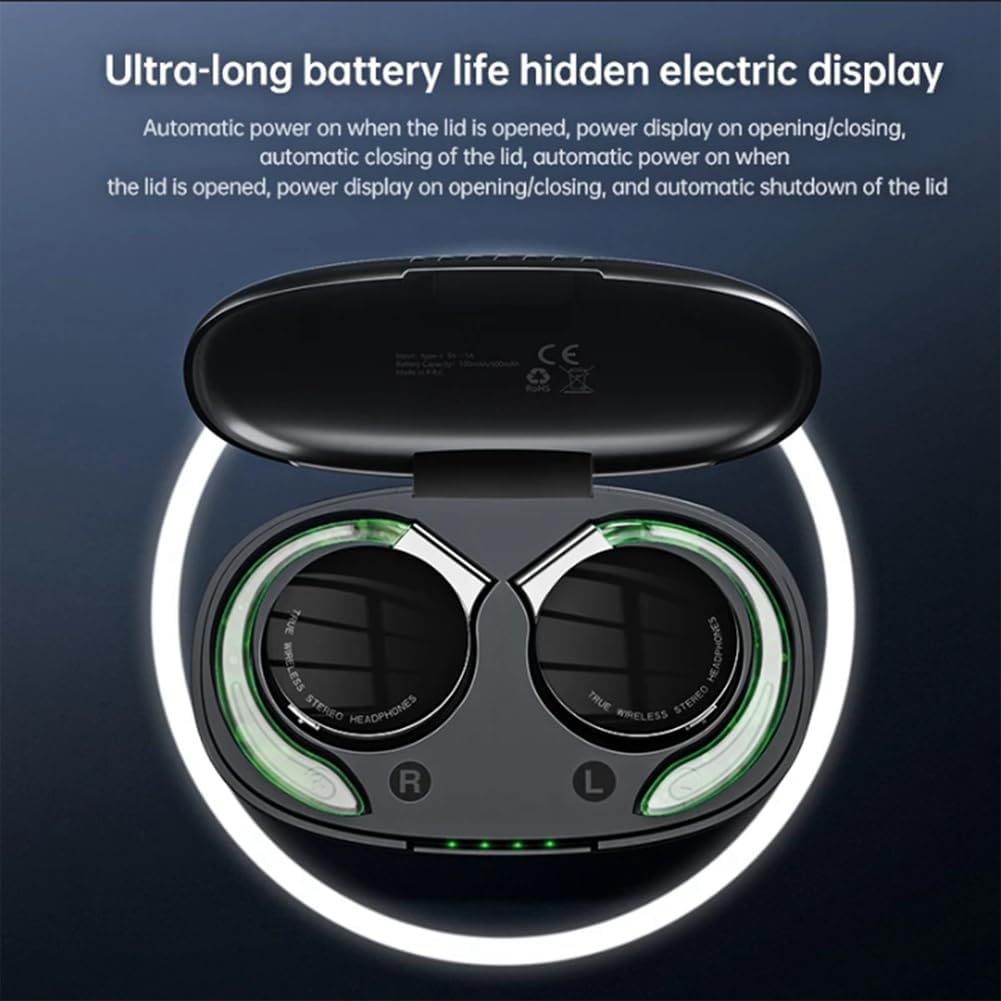 Xelea Over-Ear Wireless Earphone Long Battery Life Bluetooth 5.2 Open-Ear Hook Cordless Stereo Never Drop off Hifi Easy to Use image number 5
