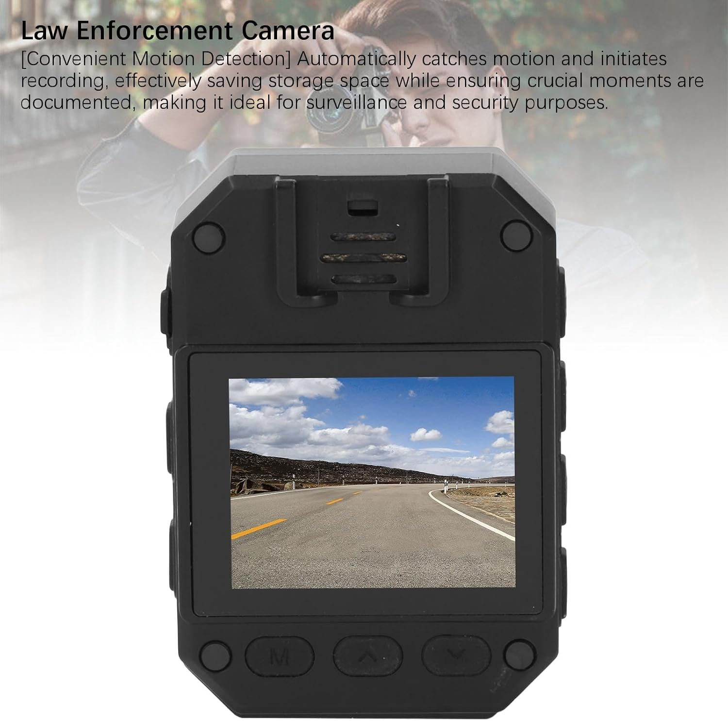 4K Police Body Camera, 2 Inch Body Worn Camera with Clip, Premium Portable Body Camera with Audio Recording Wearable, Night Vision, Camcorder for Law Enforcement image number 4