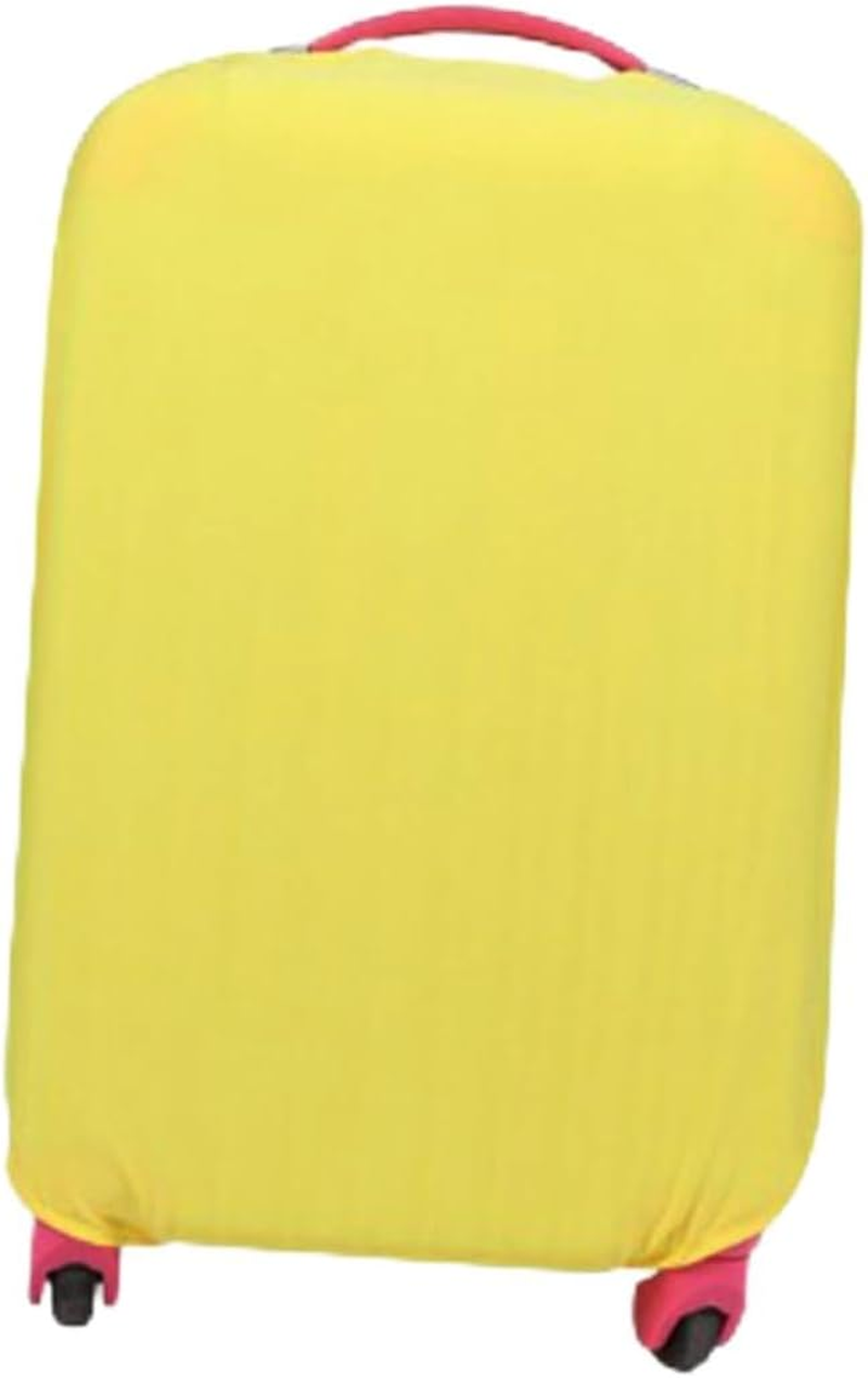 Hoement Elastic Yellow Luggage Cover for Suitcase Dustproof Protective Travel Case Cover with High Stretch and Handle Access Suitcase Protector for Travel Gear image number 4
