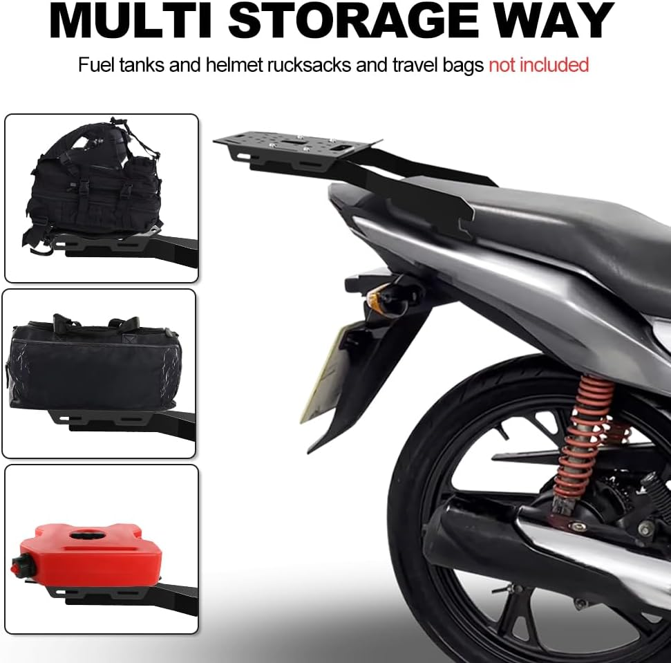Xitomer Rear Cargo Rack Compatible with CB125F 2021-2025 Aluminum Luggage Rack image number 1
