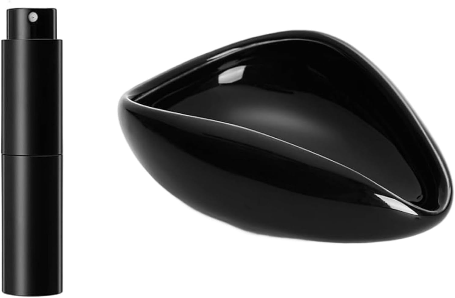 Coffee Bean Dosing Cup with Spray Bottle Ceramic Espresso Gracefully Pouring Measuring Cup for Brewing/Tea image number 4