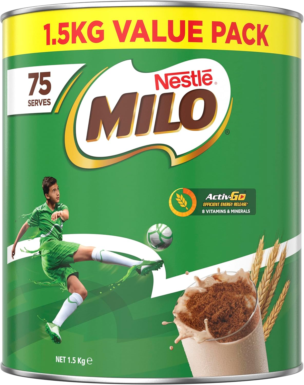 NESTL&Eacute; MILO Chocolate Malt Powder Drink, 1.5Kg image number 1