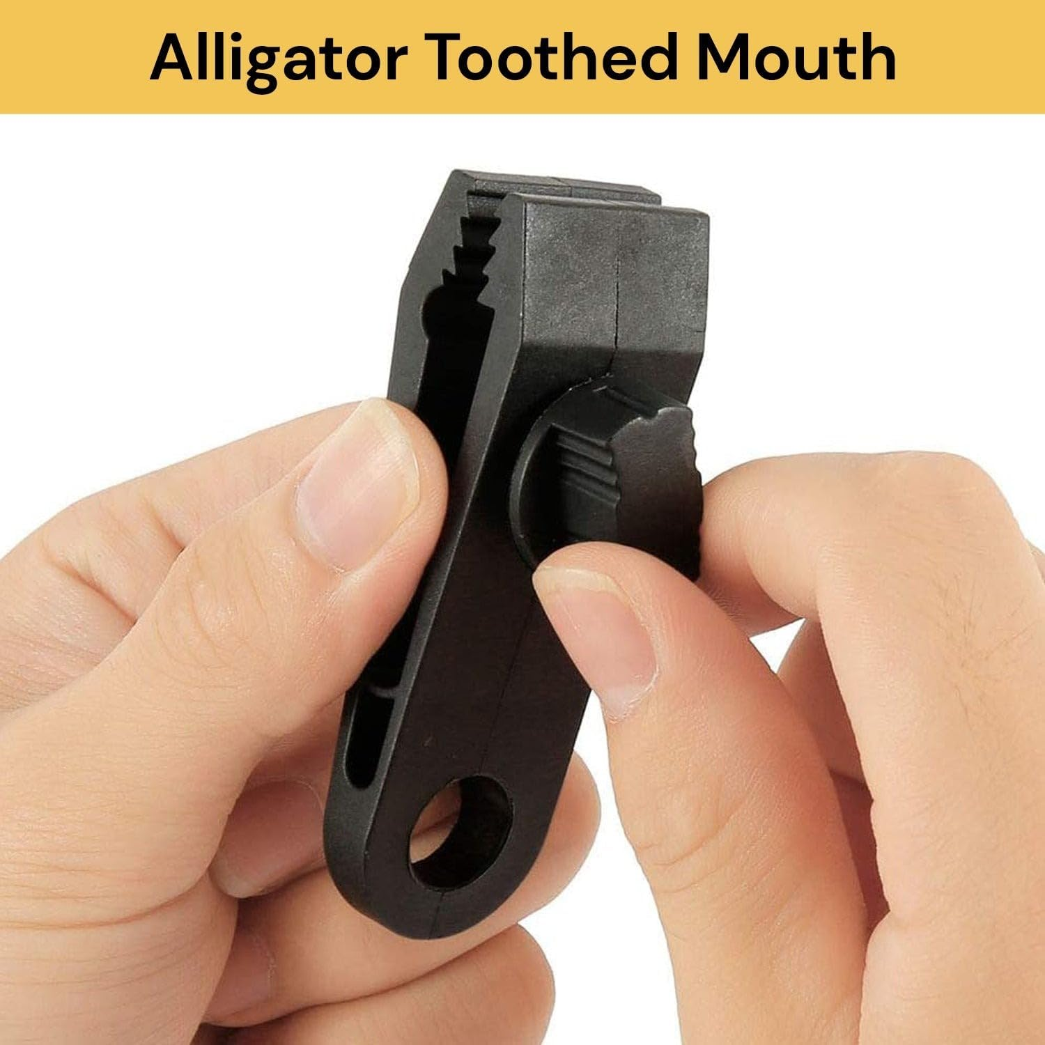 EZONEDEAL 5 Pcs Tarp Clips Heavy Duty Lock Grip, Tent Clamps with Thumb Screw and Bungee Ball Cords Clip & Carabiner for Fixing Tarps, Awnings, Tarpaulin, Camping, Caravan Canopies, Car Cover Clamp image number 1