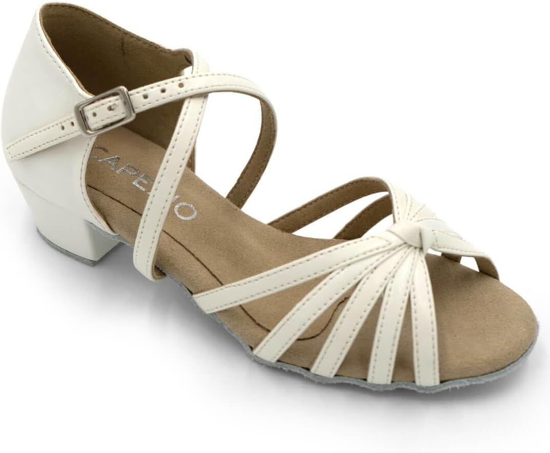 Capezio Valentina Ballroom Shoe - Girls, White, 11 W image number 2