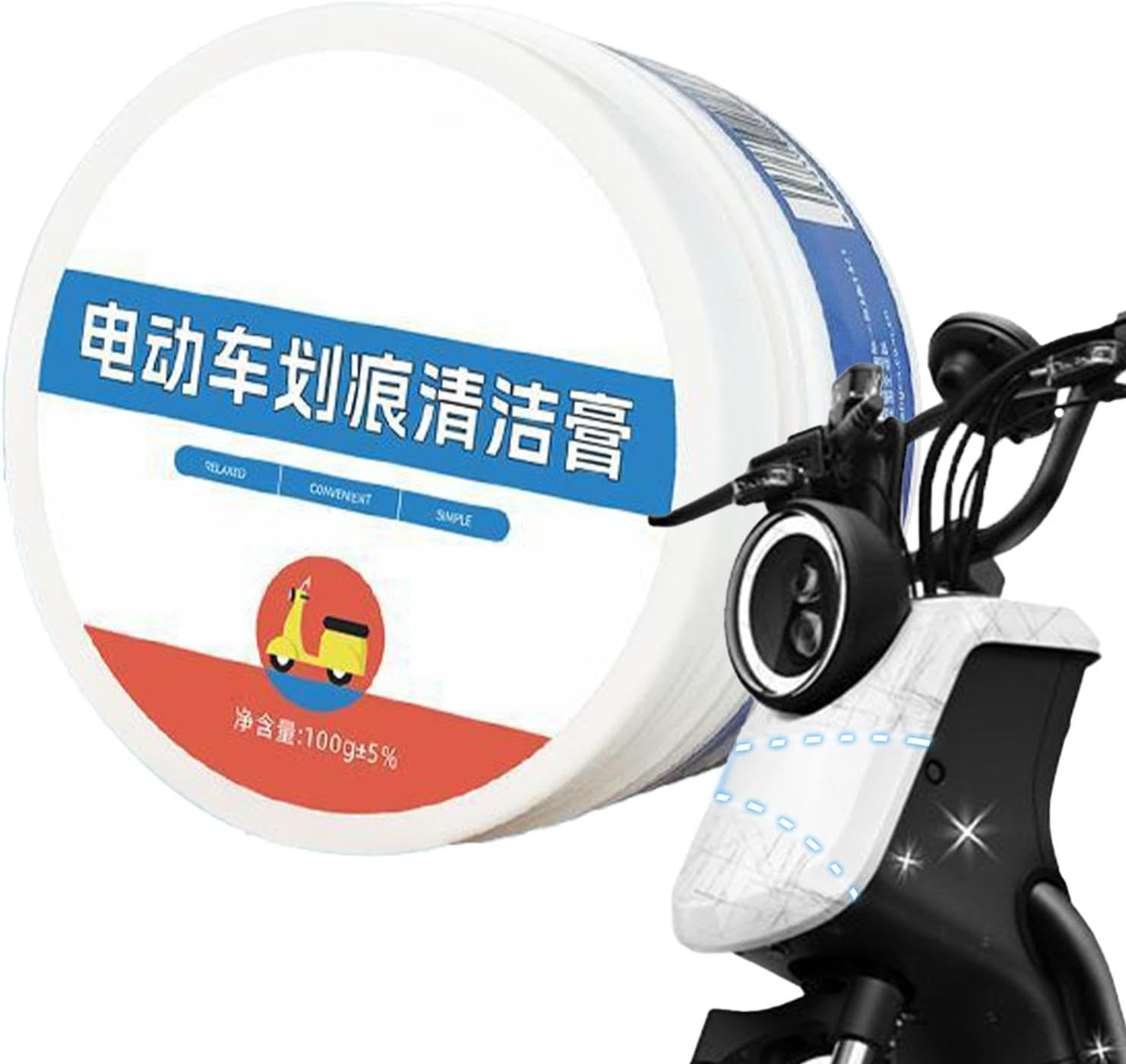 Car Scratch Repair Paste | Car Paint Scratch Correction Wax,Long-Lasting Multipurpose Swirl Repair for Bird Droppings image number 2