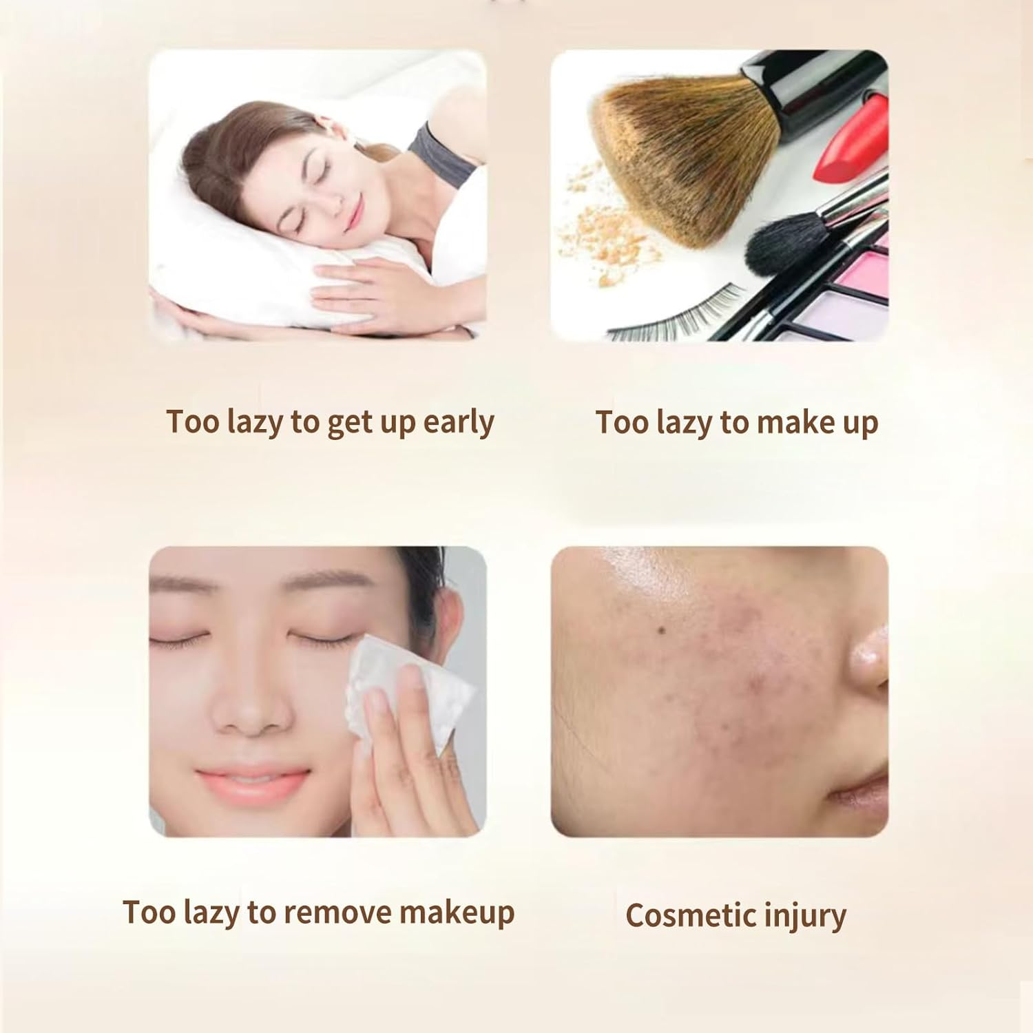 2CPS Five Vitamin C Tone up Cream, Natural-Looking Silky Tinted Moisturizer Quick Makeup Cream, Face Moisturizer Liquid Foundation for All Skin Types, 5.5Oz image number 3