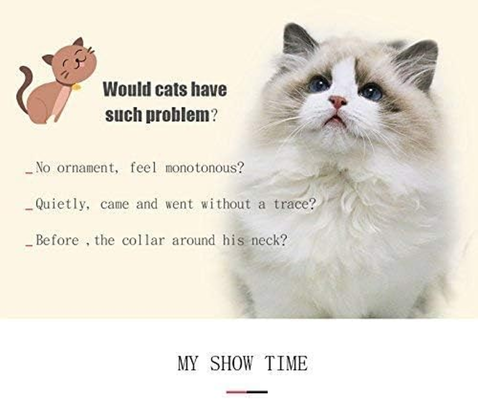 CHUKCHI Adjustable Cat Collar with Bell and Heart Pendant with Crystal Stones Soft Velvet Fabric Safe Collar 8-11 Inch image number 6