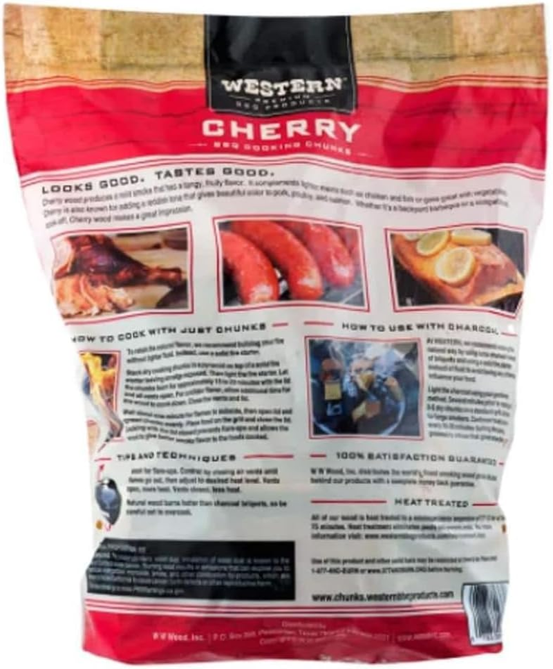 Western Cherry BBQ Cooking Wood Chunks, 549 Cubic Inches image number 3
