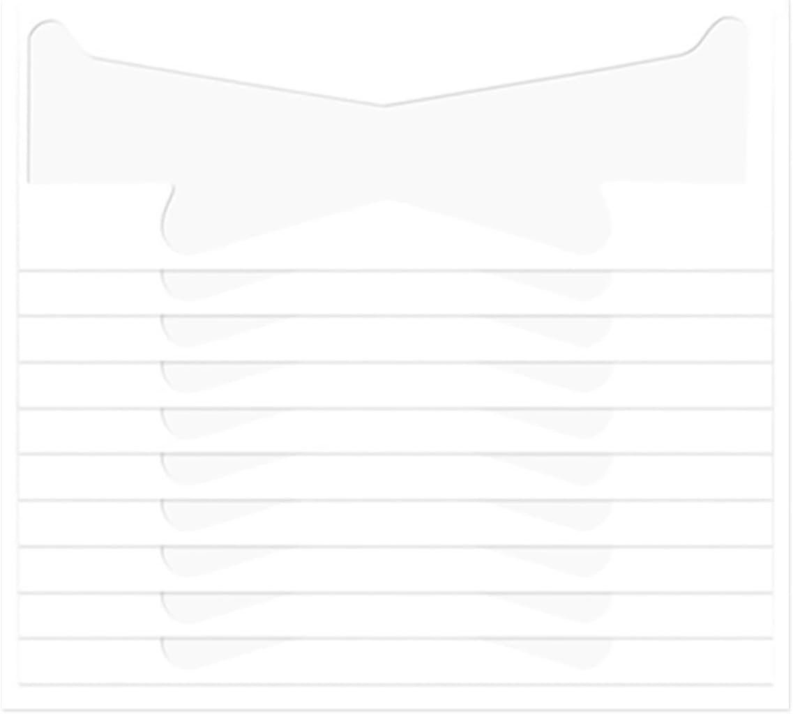 TORMEN Neck Lifting Tape for Women 10 Pcs Invisible Neck Wrinkle Patches for Wrinkles Instant Bands Tightening Sagging Skin Neckline Firming(Transparent)