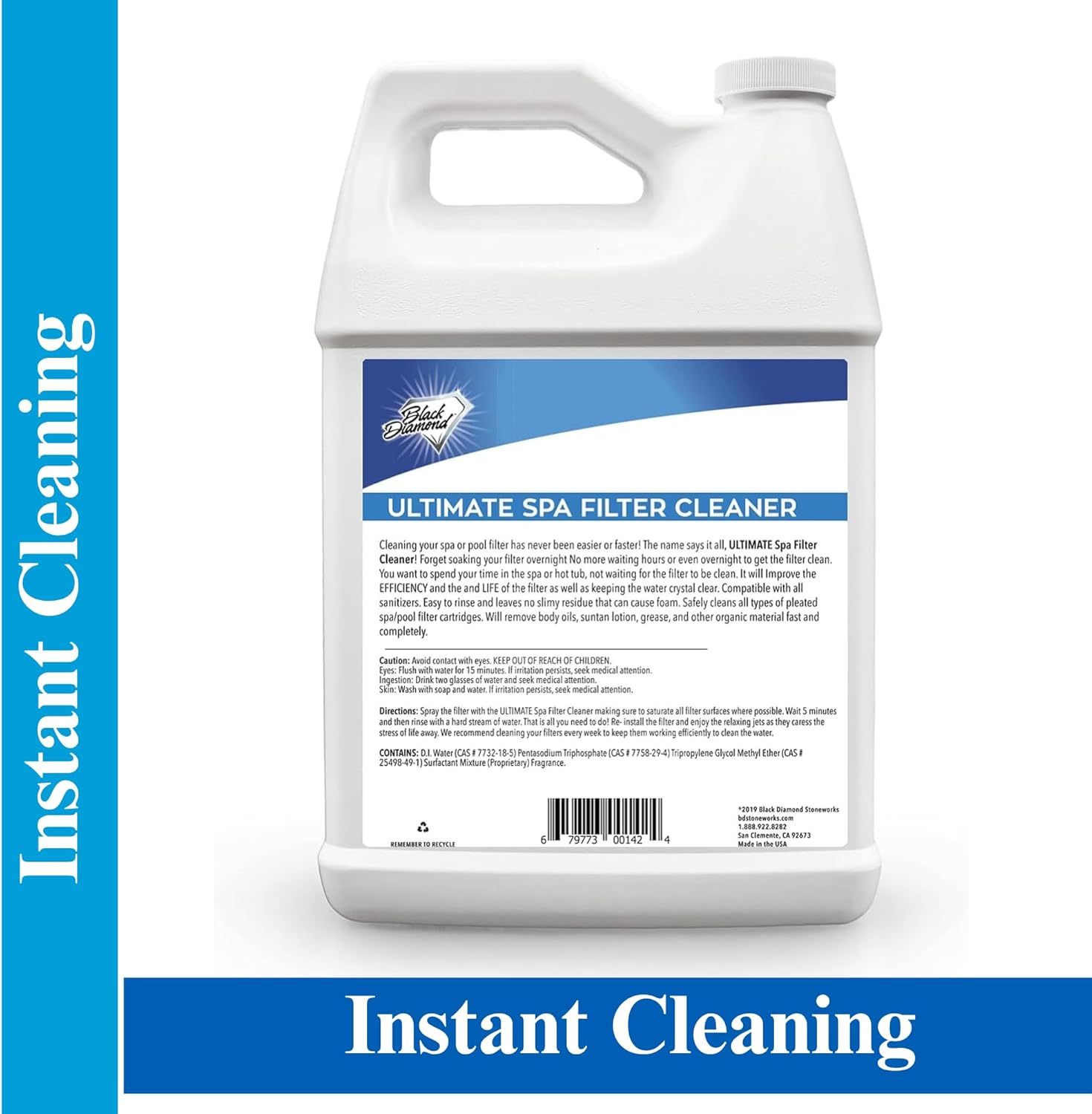 Ultimate Spa Filter Cleaner Fast-Acting Spray. Instant Clean for Hot Tub & Pool Filters Leaving behind No Sticky Residue. Prolongs Filter Life and Pool Equipment. No Soaking. (1-Gallon) image number 2