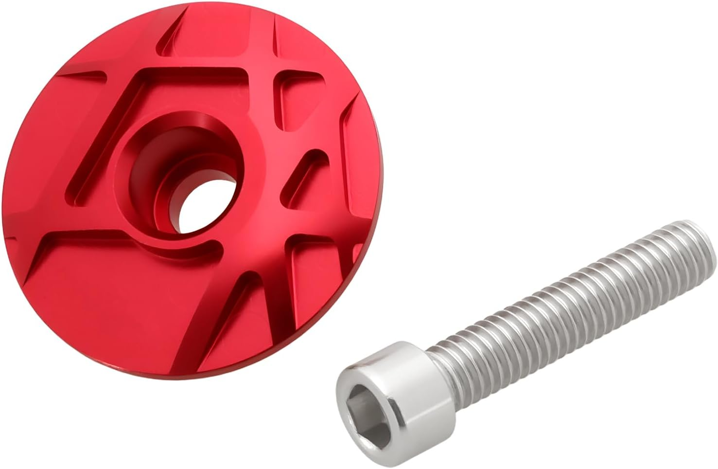 Aluminum Ahead Cap Bicycle Headset Top Cap Suitable for 28.6 Front Fork Mountain Bikes Road Bikes