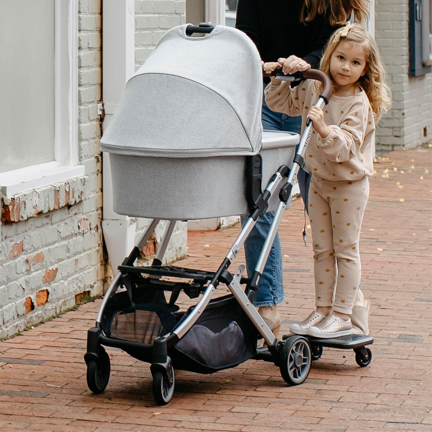 Uppababy Piggyback Ride-Along Board for Minu and Minu V2 / Quick Attachment for Toddlers to Stand + Stroll image number 3